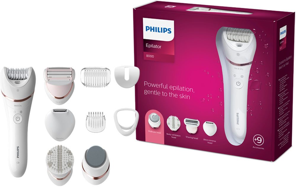 Philips Epilator BRE740/10 Natte en droge epilator, met 2 snelheidsinstellingen