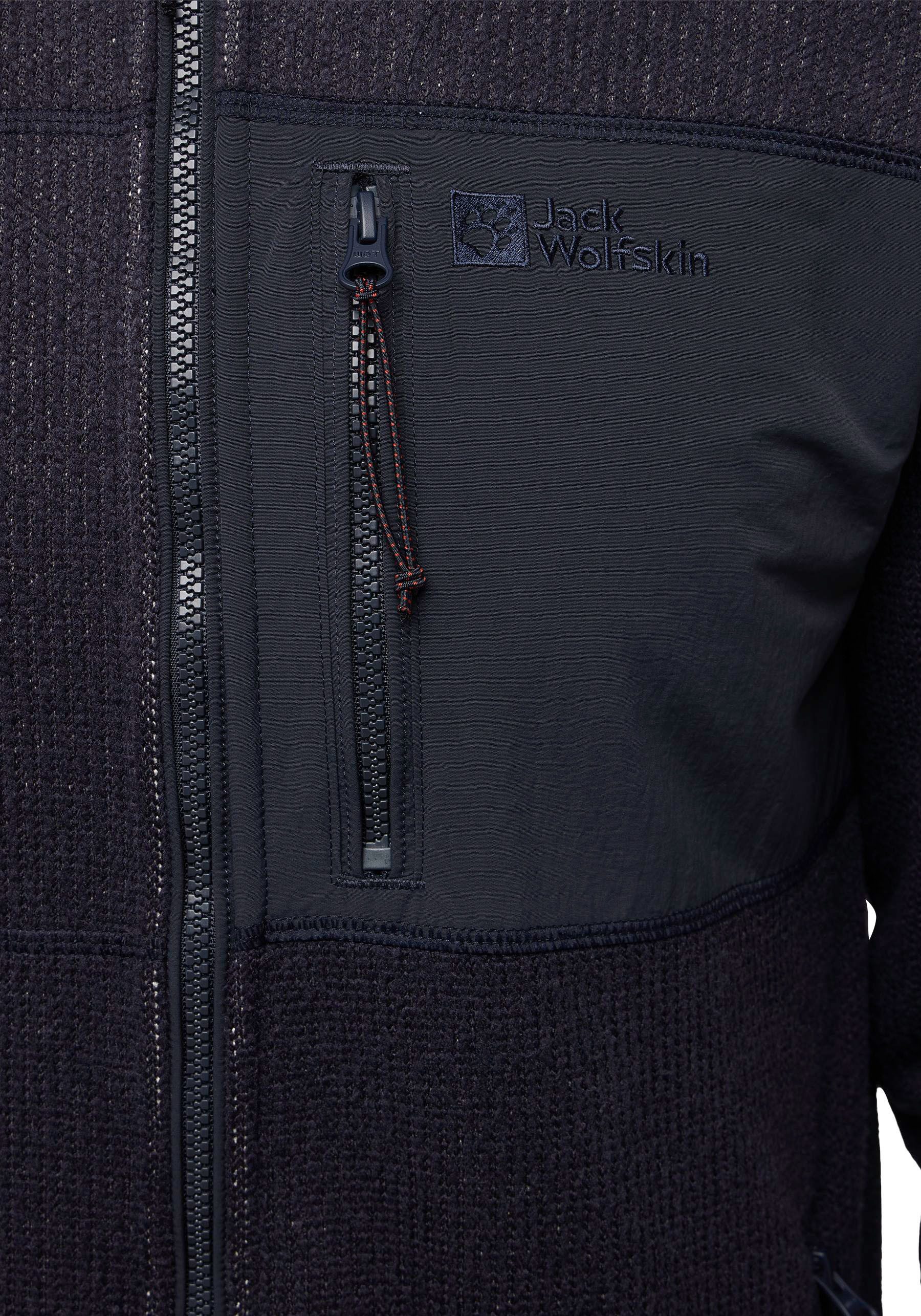 Jack Wolfskin Gebreid fleecejack Haardvuur