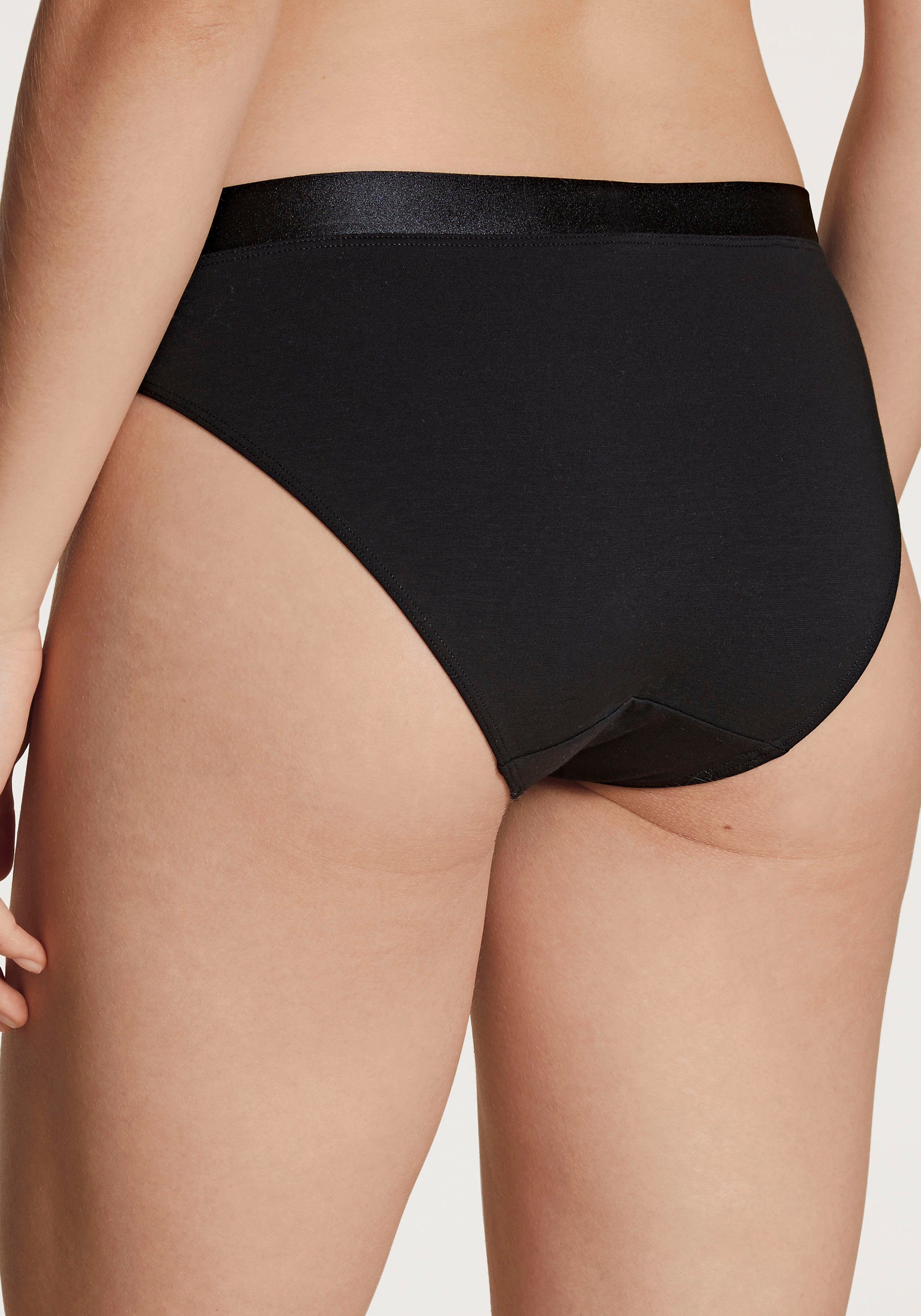 CALIDA Slip CATE met glanzende satijnen bies