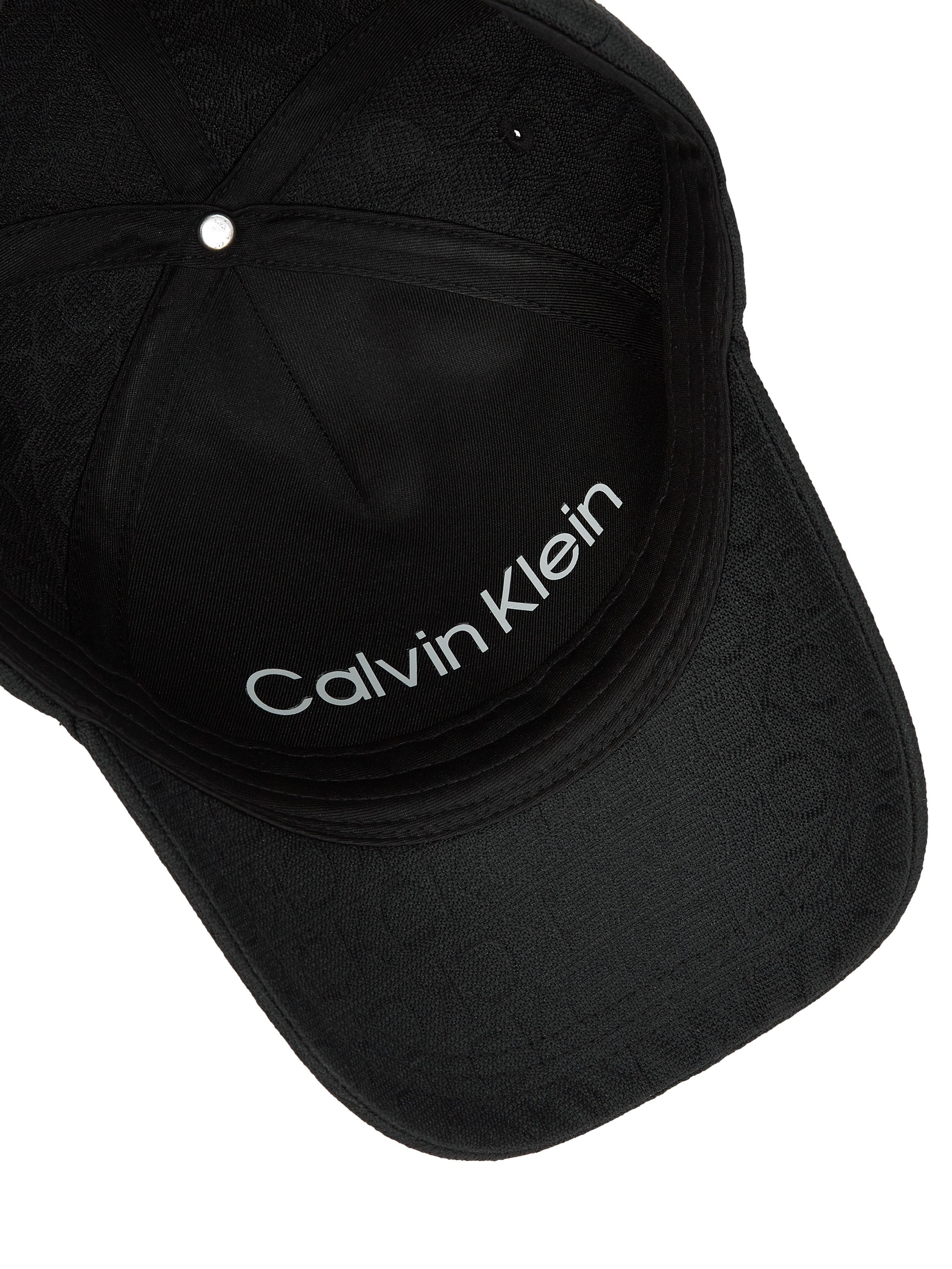 Calvin Klein Baseball pet MONOGRAM JACQUARD CAP Alloverpatroon klemsluiting