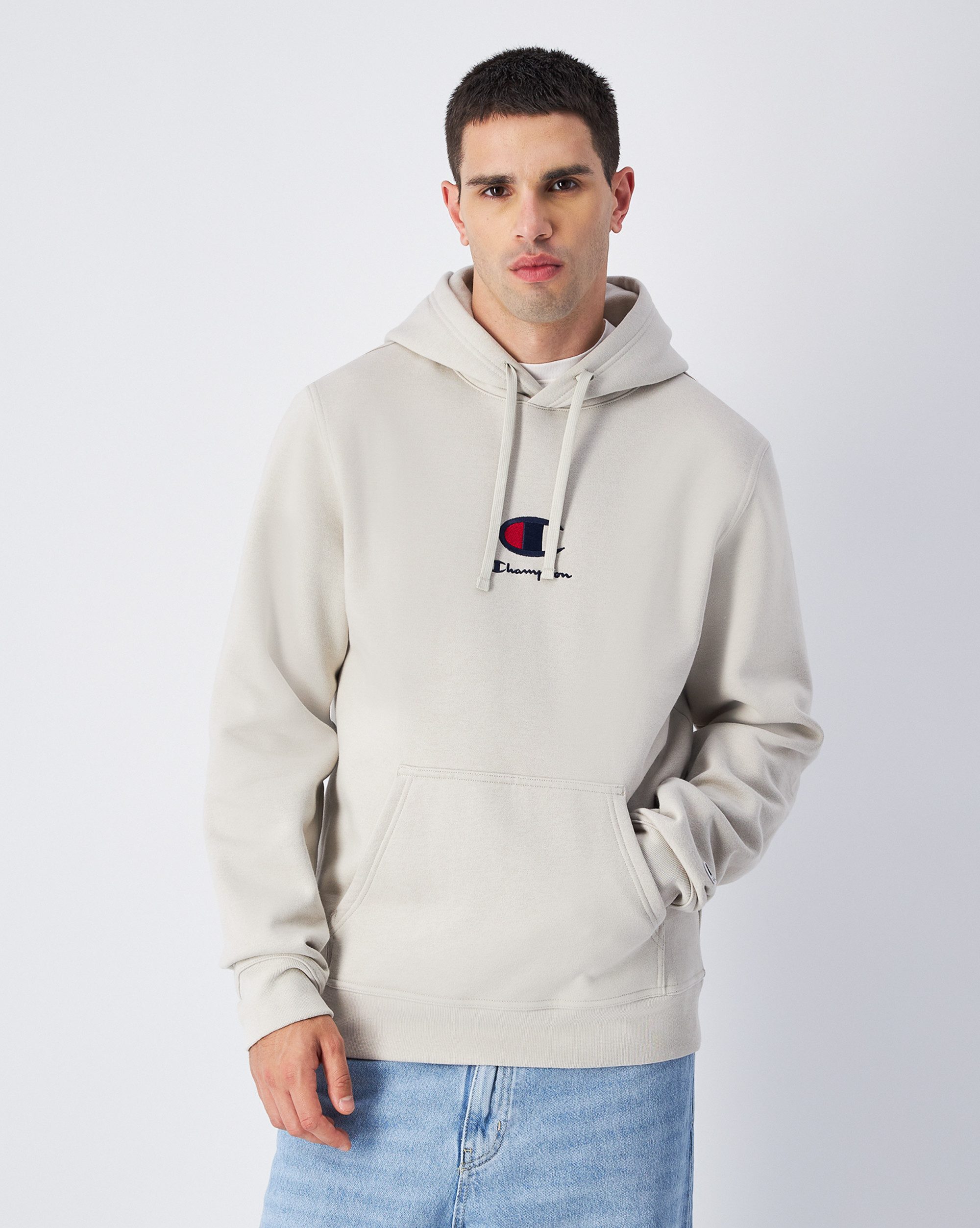 Champion Hoodie met labelstitching