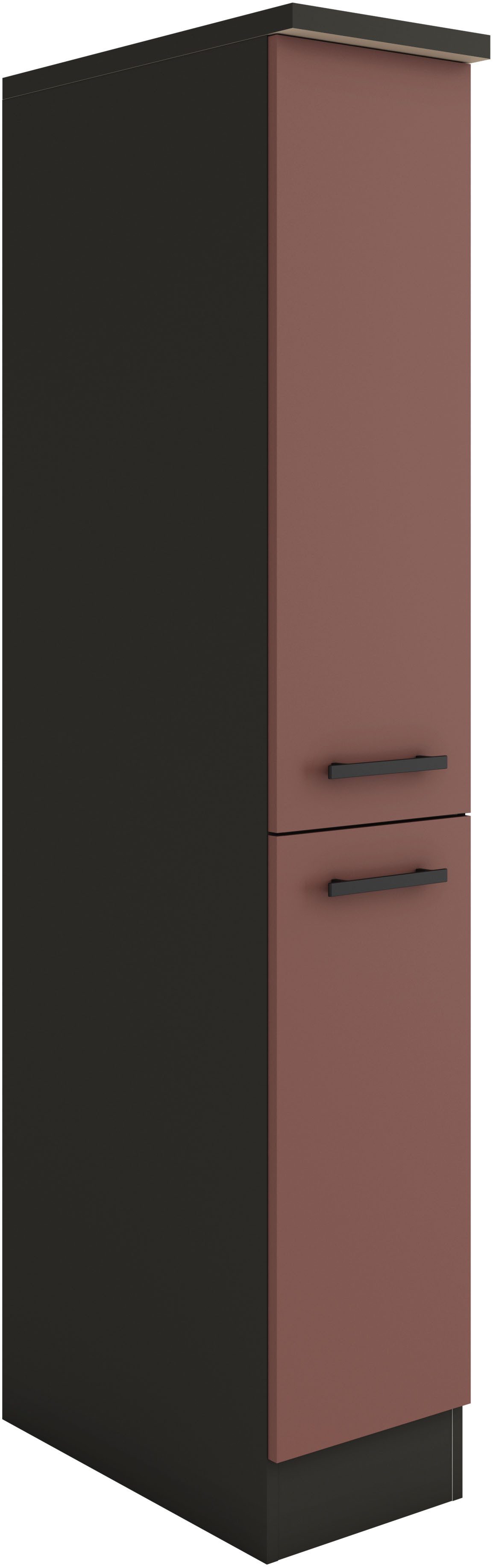OPTIFIT Apothekerskast Palma Breedte 30 cm, hoogte 174,4 cm, 2 uittrekken, 5 planken opbergkasten rood