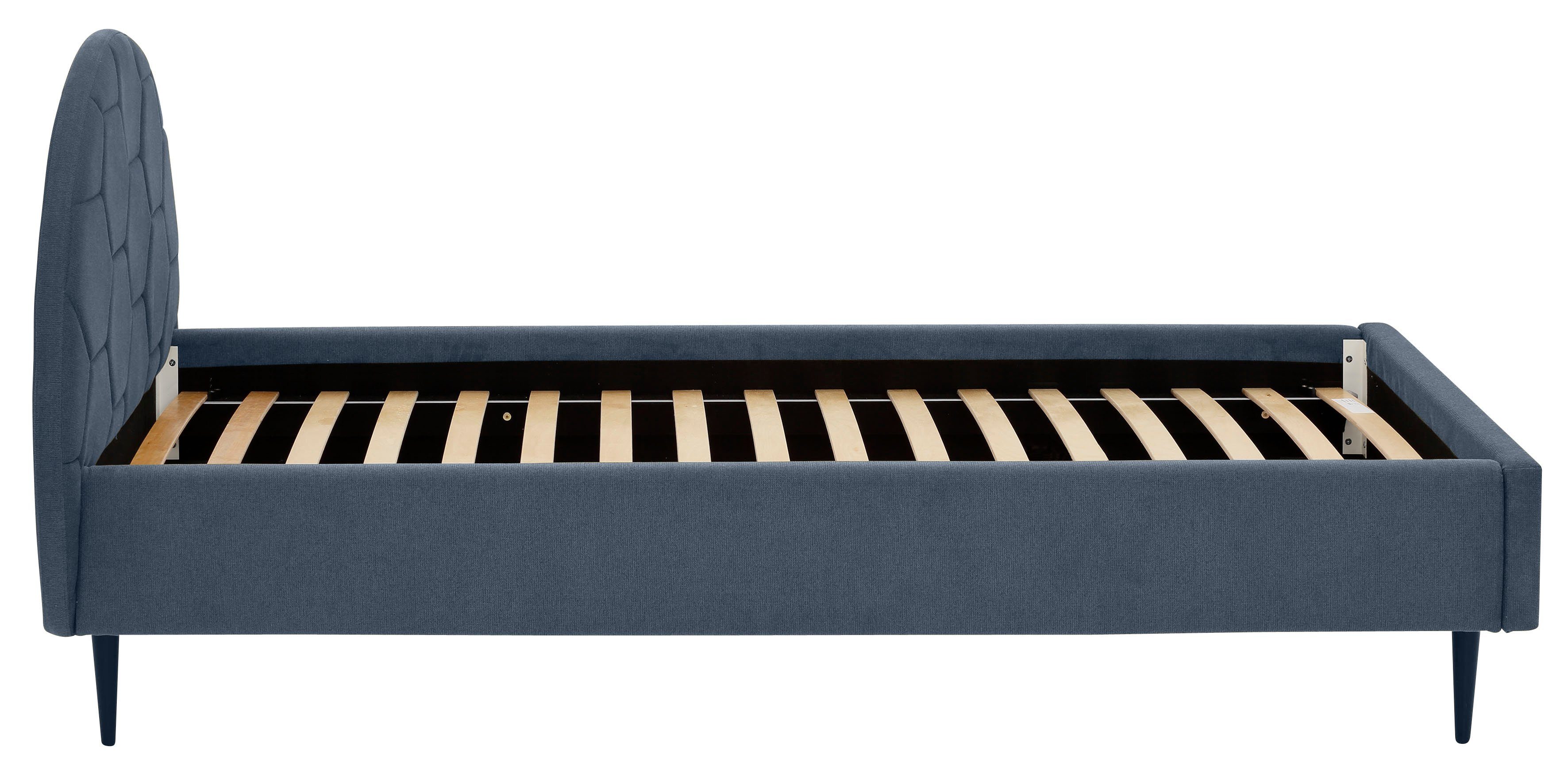 Lüttenhütt Gestoffeerd bed Gebko prettig bekleed hoofdbord met decoratief honingraatmotief