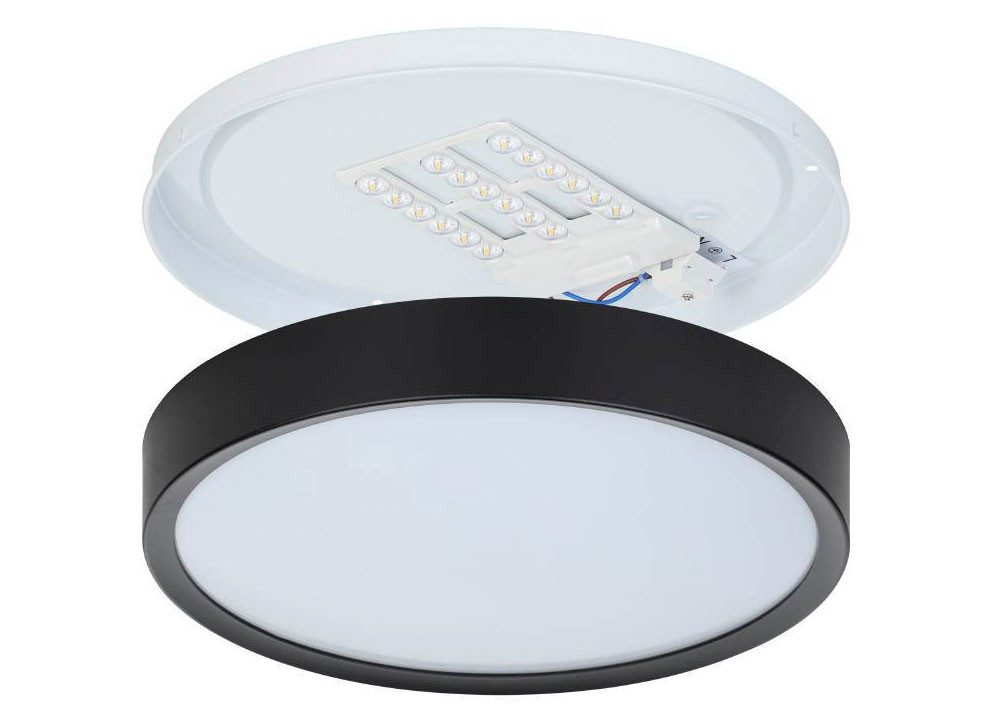 EGLO Plafondlamp MUSURITA LED plafondlamp, woonkamer, slaapkamer, keuken, hal, modern, 34x6cm (1 stuk)