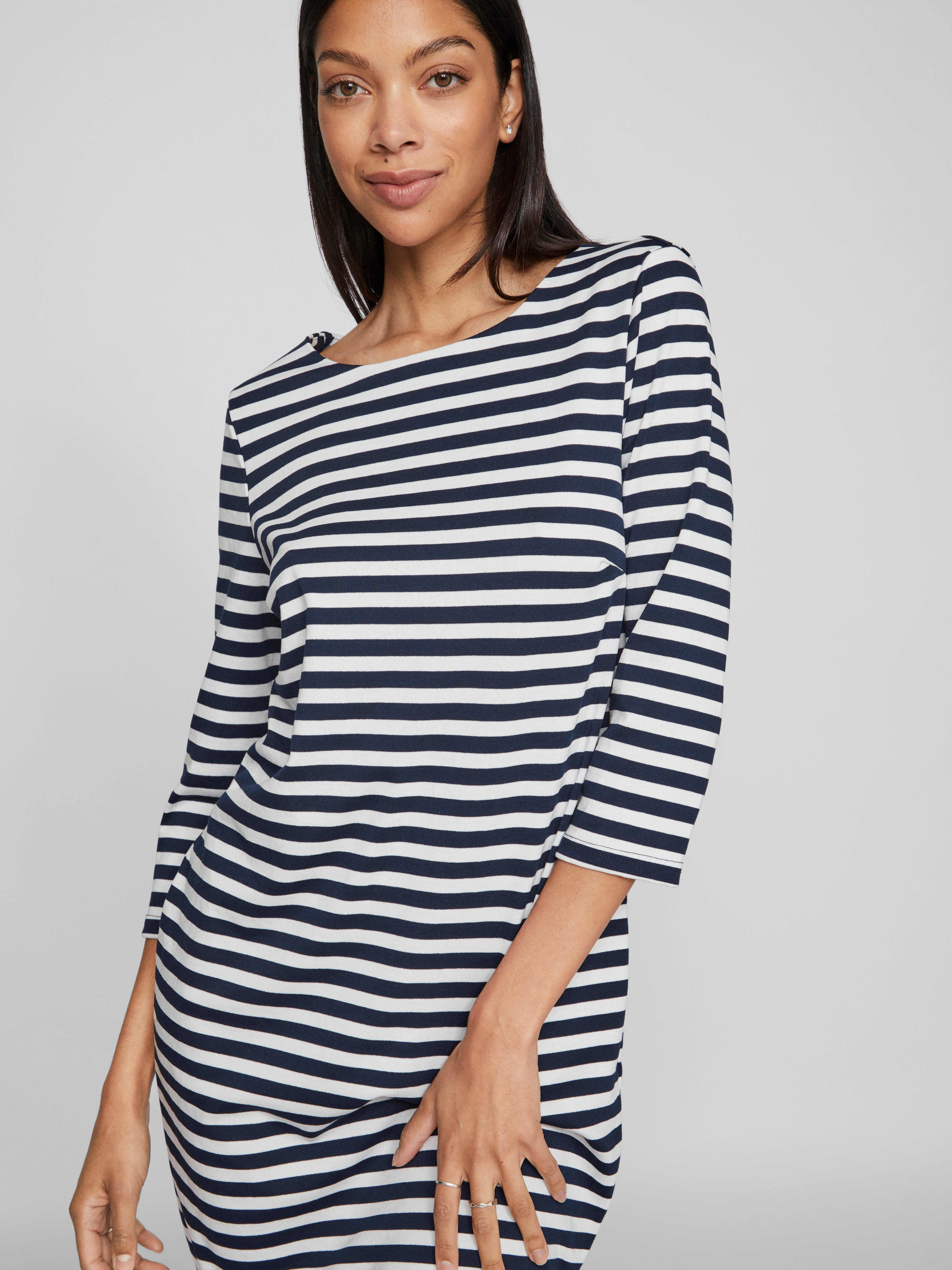 Vila Jerseyjurk VININNY 3 4 O-NECK DRESS LC