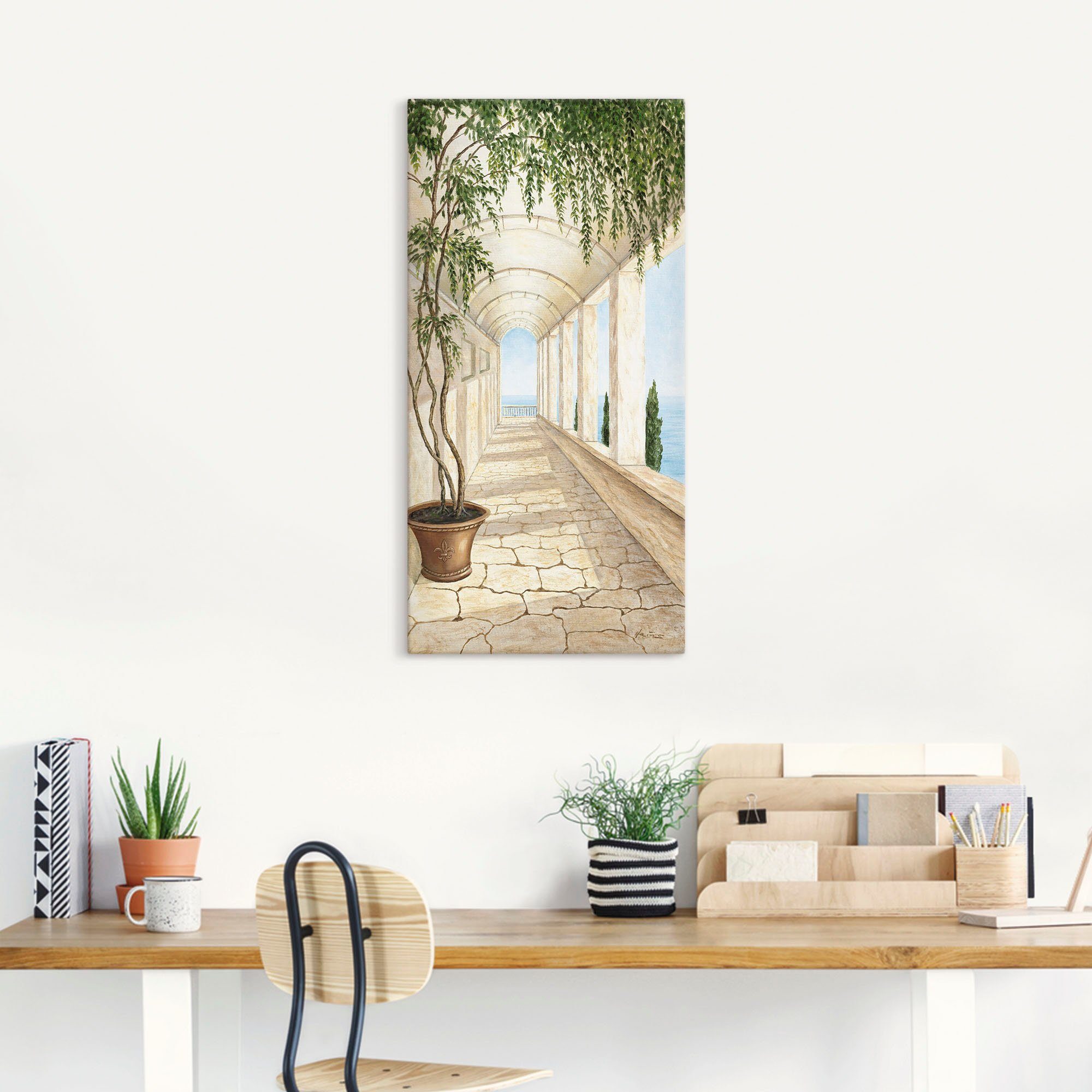 Artland Artprint Capri als artprint van aluminium, artprint voor buiten, artprint op linnen, poster, muursticker