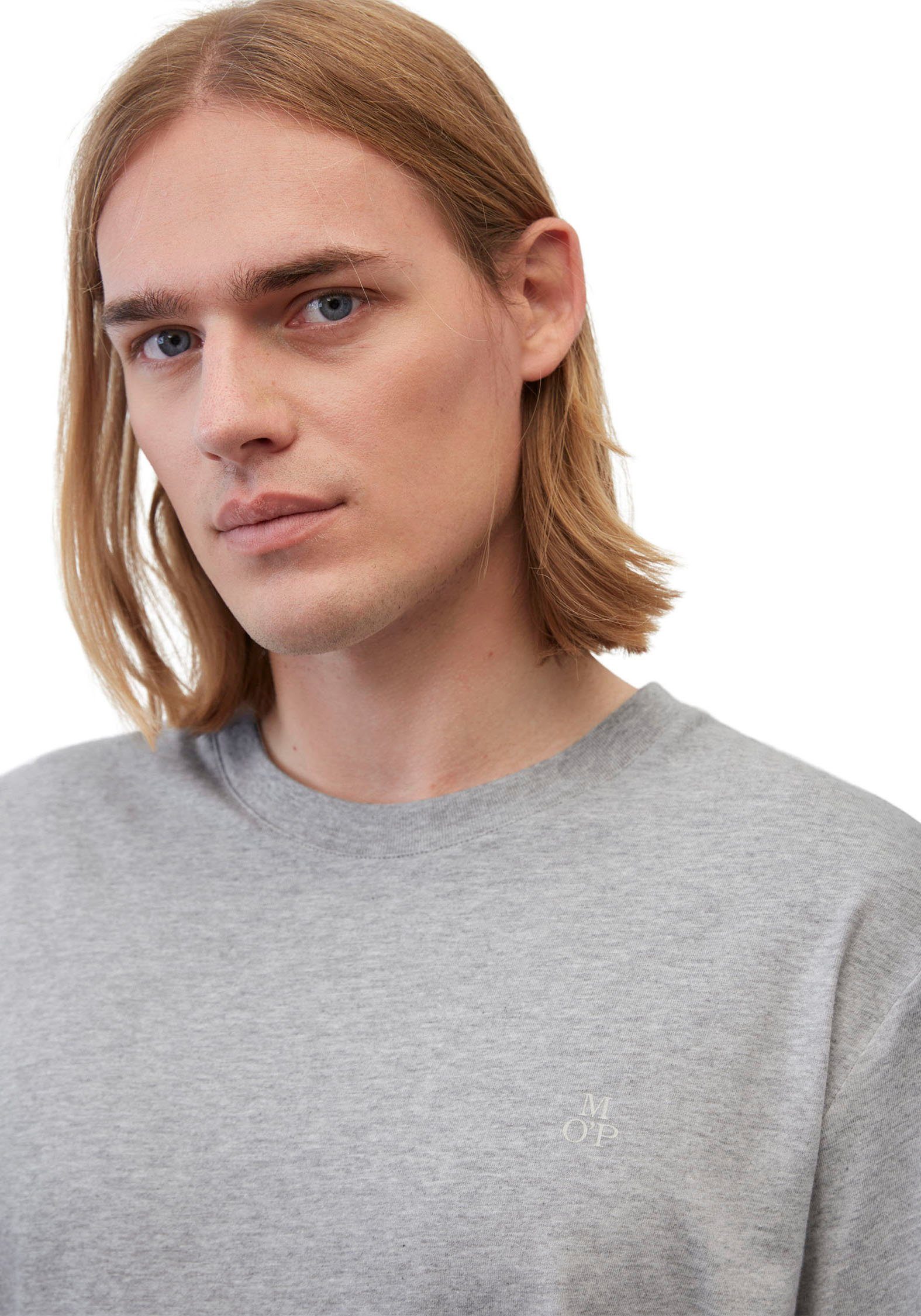 Marc O'Polo T-shirt Logo-T-shirt van bio-katoen