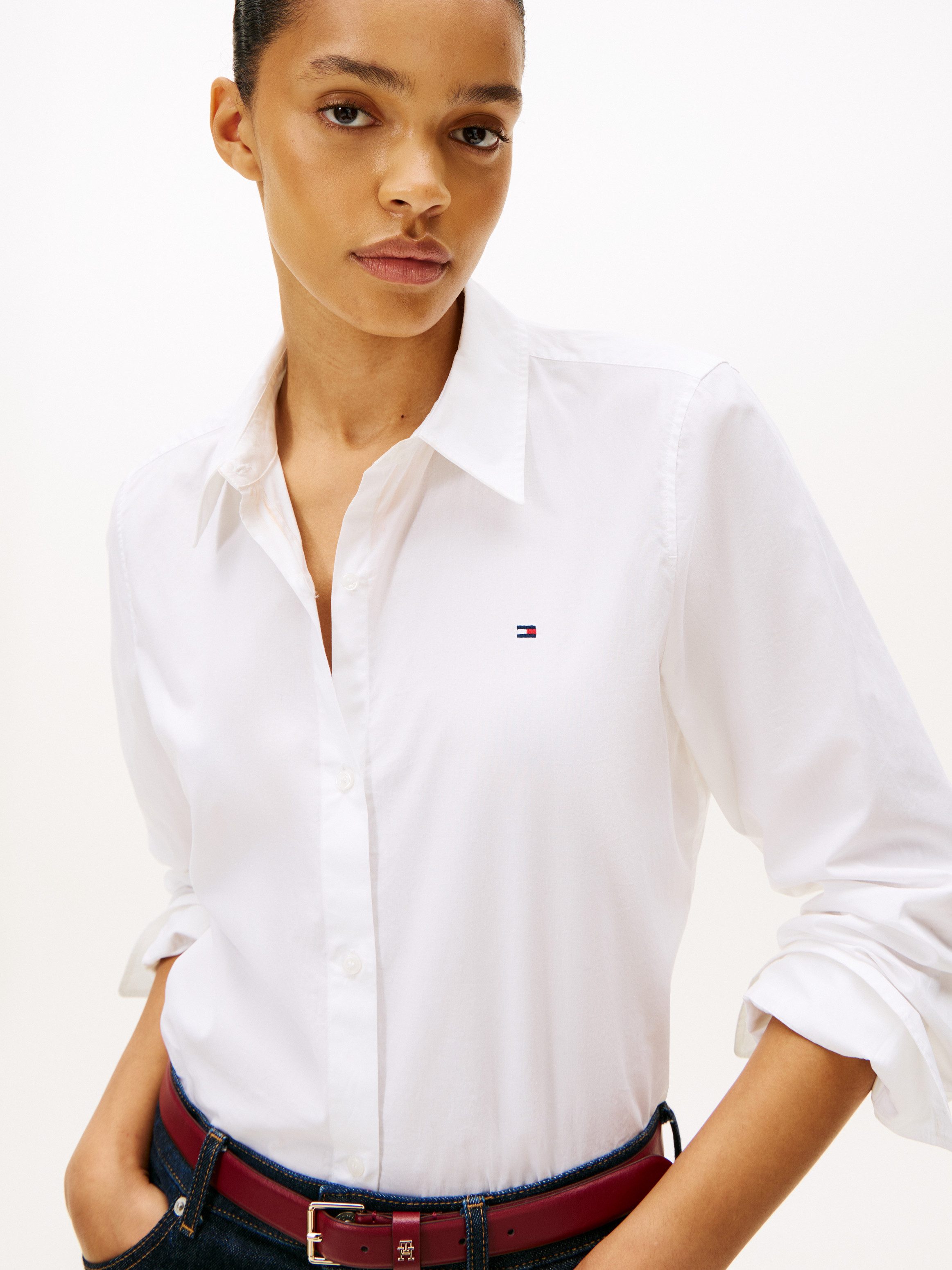 Tommy Hilfiger Shirtblouse ESS POPLIN REGULAR SHIRT