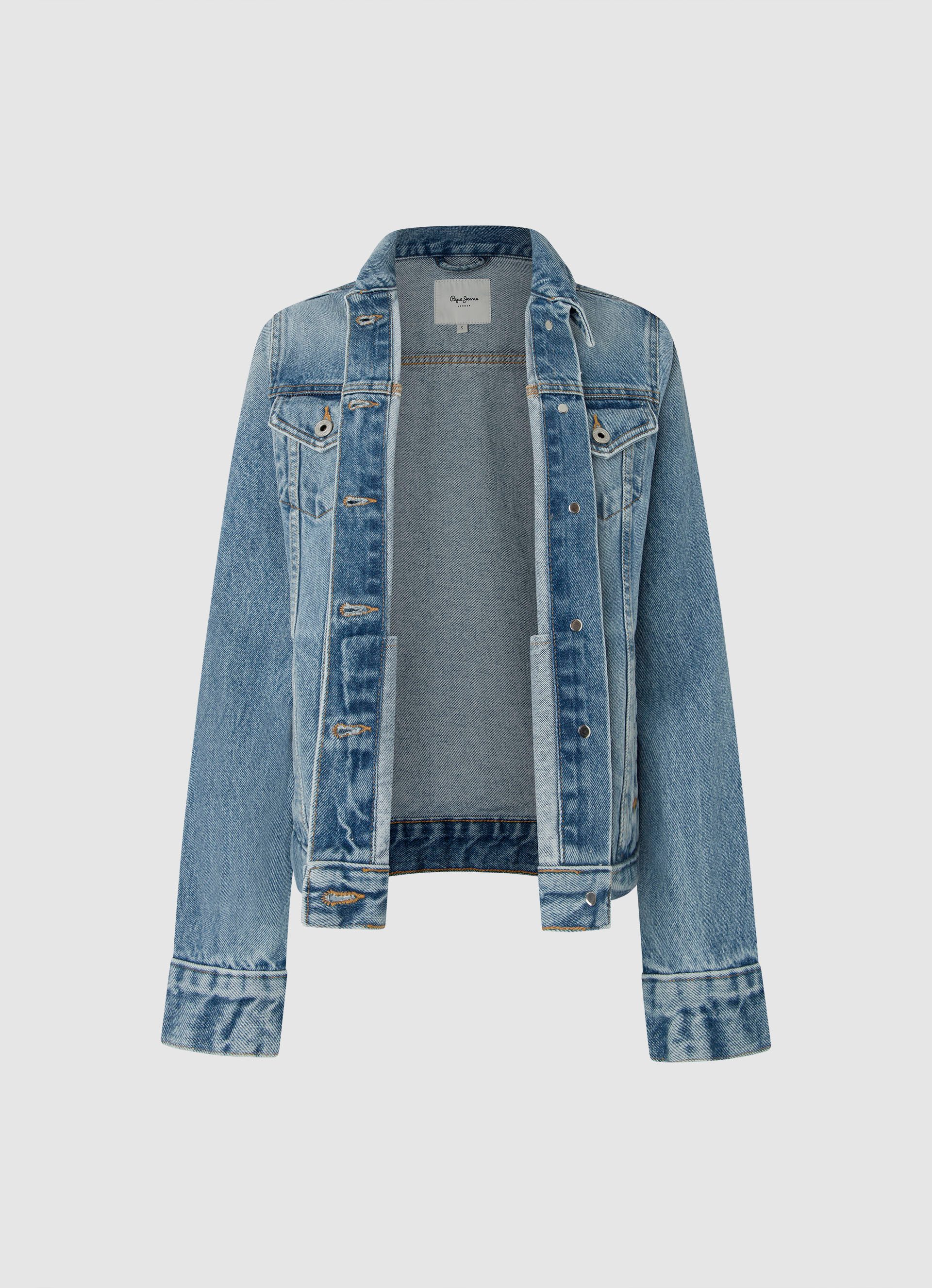 Pepe Jeans jack REGULAR JACKET in authentieke denimkwaliteit