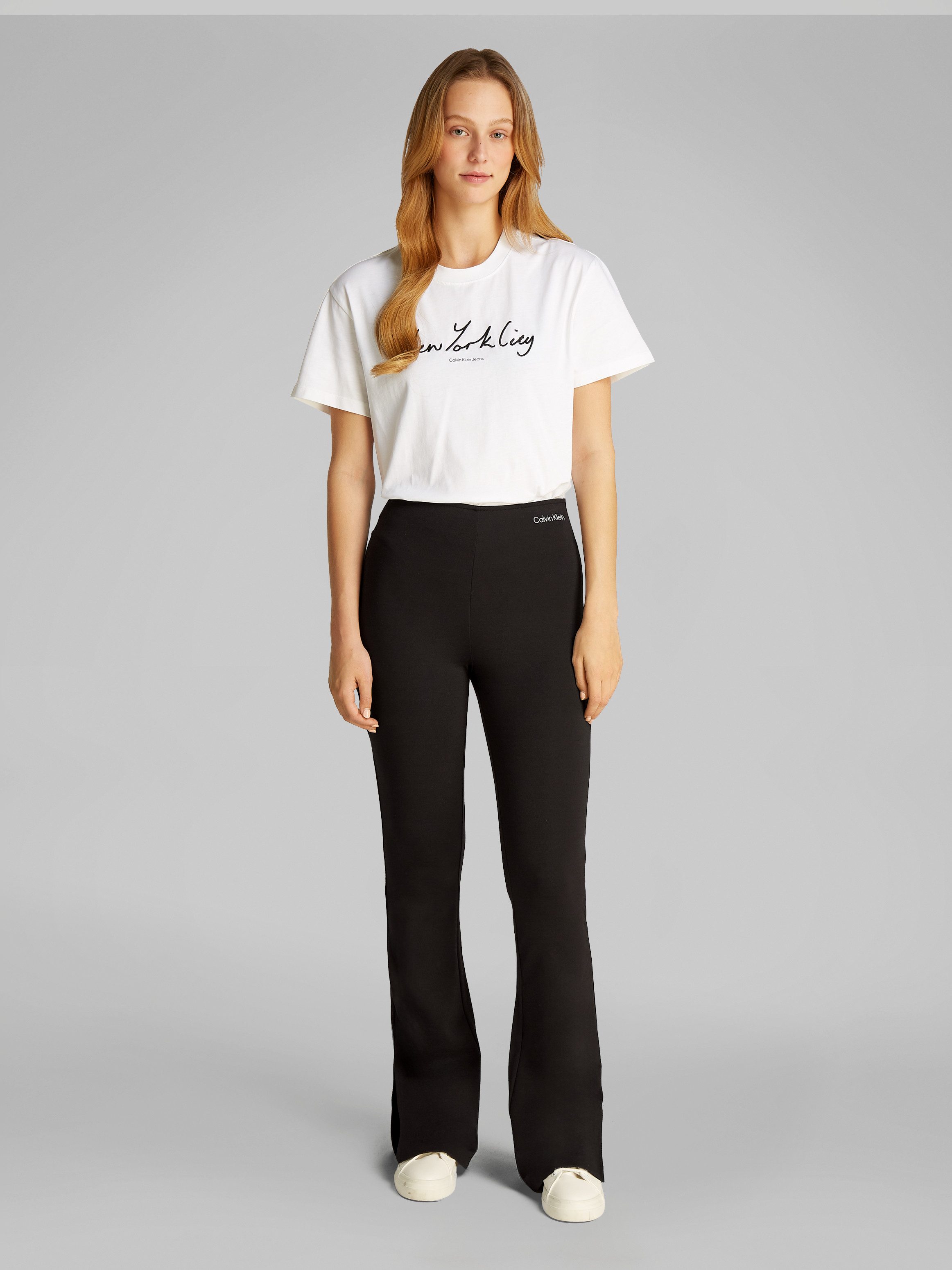 Calvin Klein Bootcutbroek MILANO LOGO ELASTIC LEGGINGS