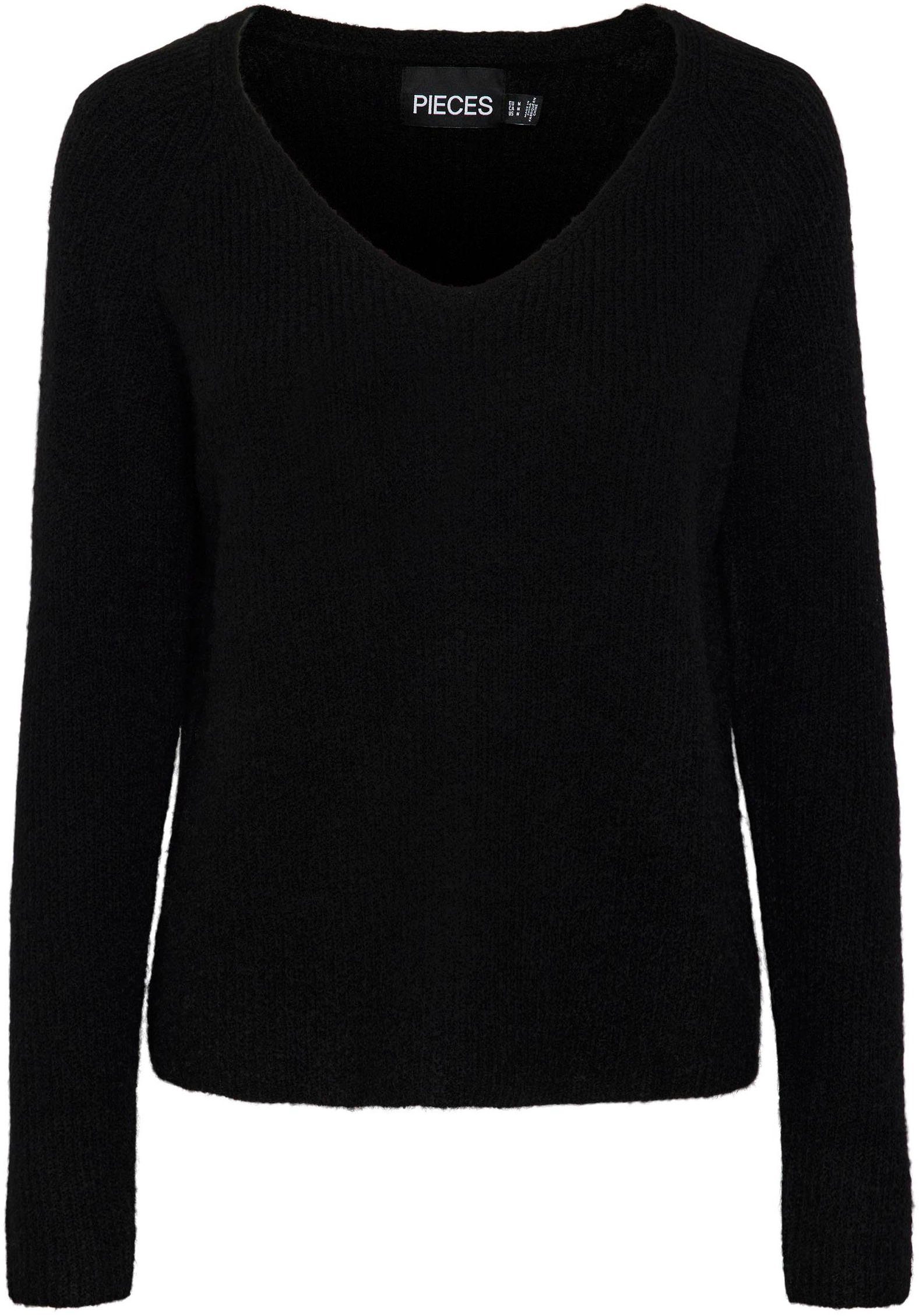 pieces Trui met V-hals PCELLEN LS V-NECK KNIT NOOS BC
