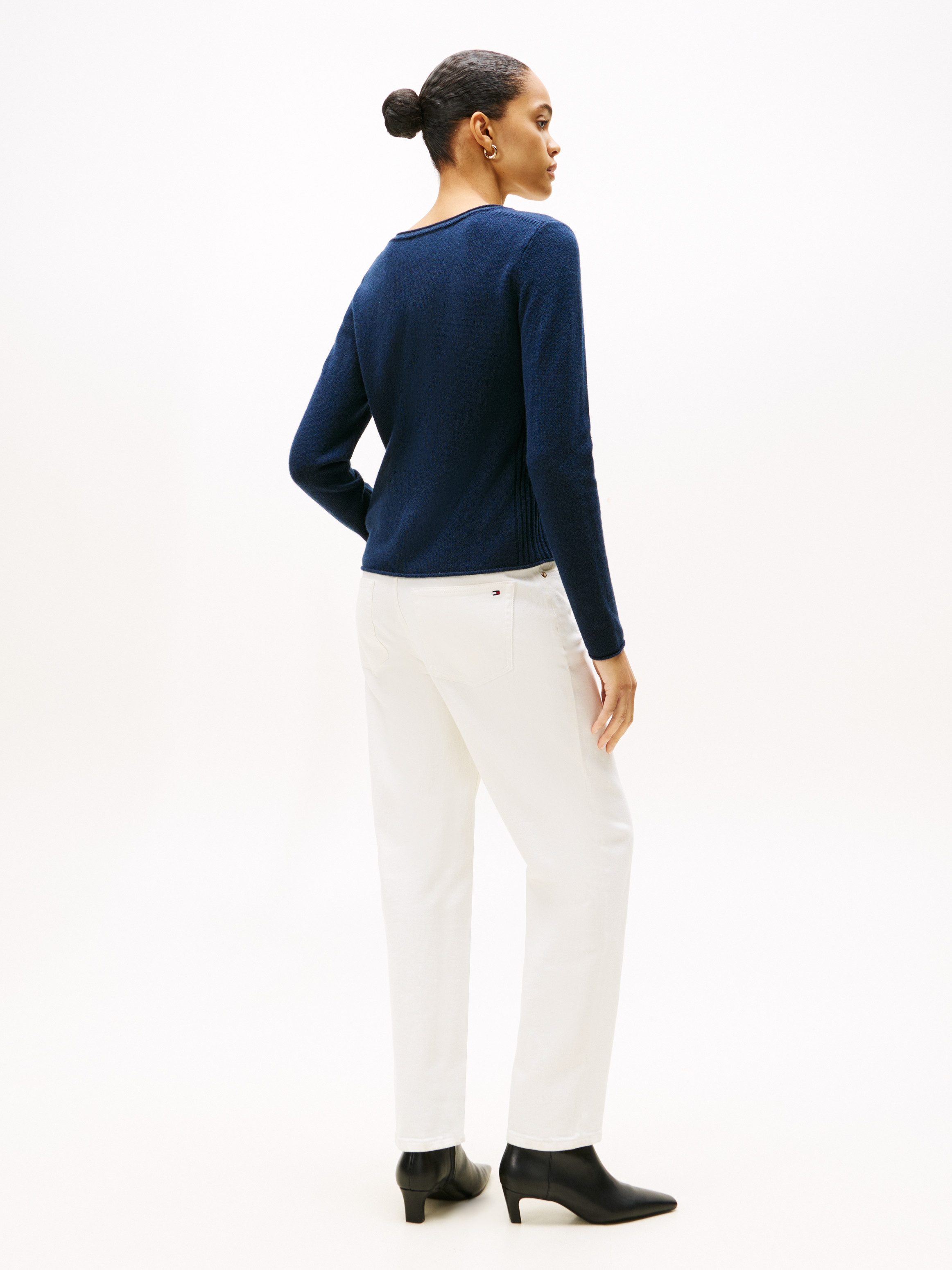 Tommy Hilfiger Gebreide trui SOFT WOOL V-NK SWEATER