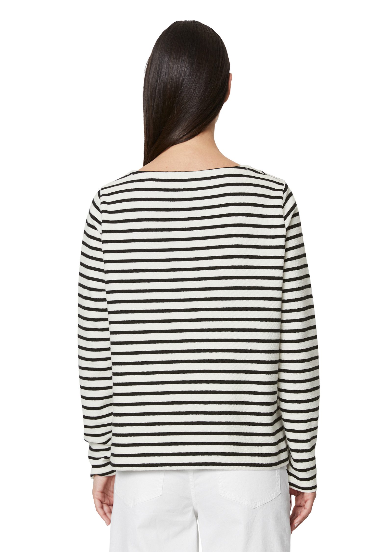 Marc O'Polo Shirt met lange mouwen Garen-gekleurd streeppatroon