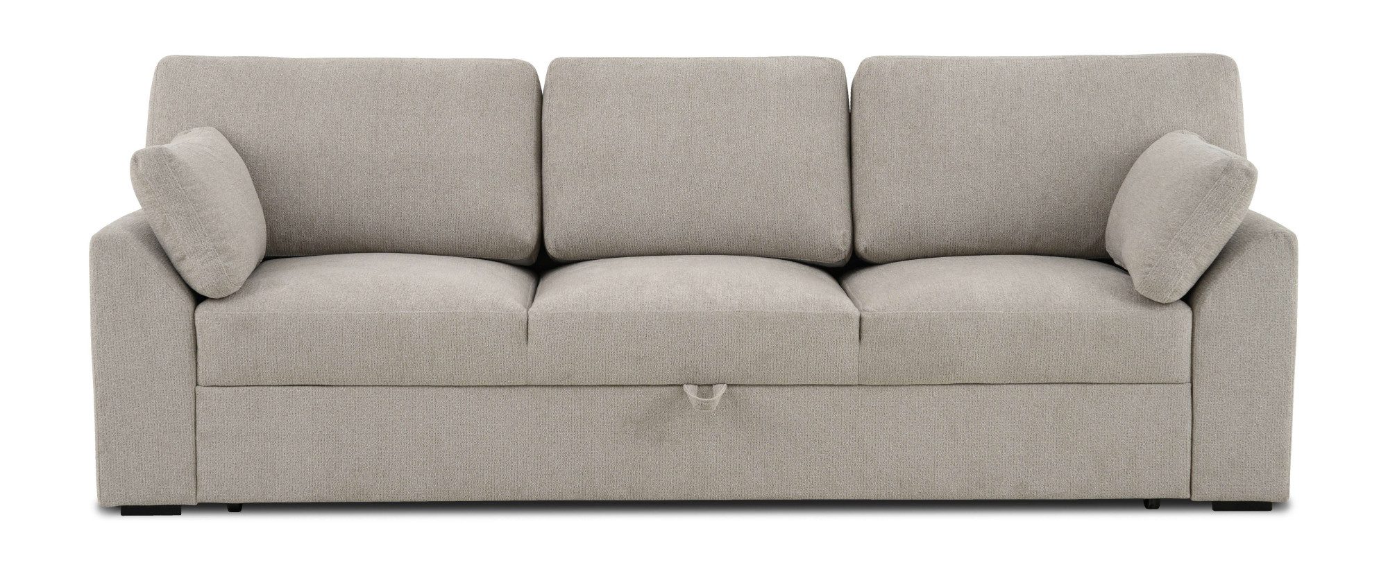 Home affaire 3-zitsbank Citry Breedte 233 cm, chenille, met bedfunctie, ligoppervlak 144x190 cm