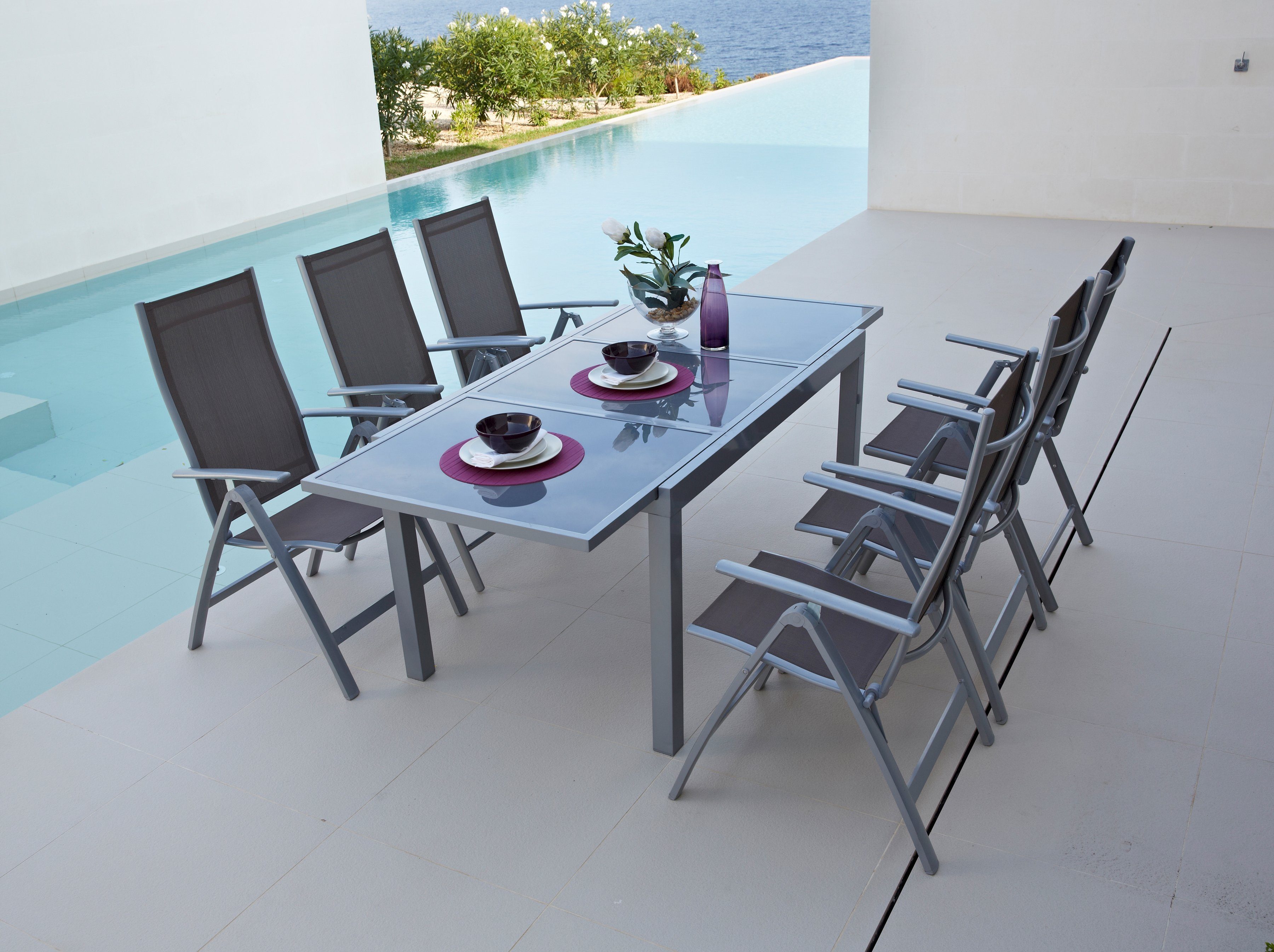 MERXX Tuintafel Amalfi al naargelang de variant tot 180-240 cm uittrekbaar