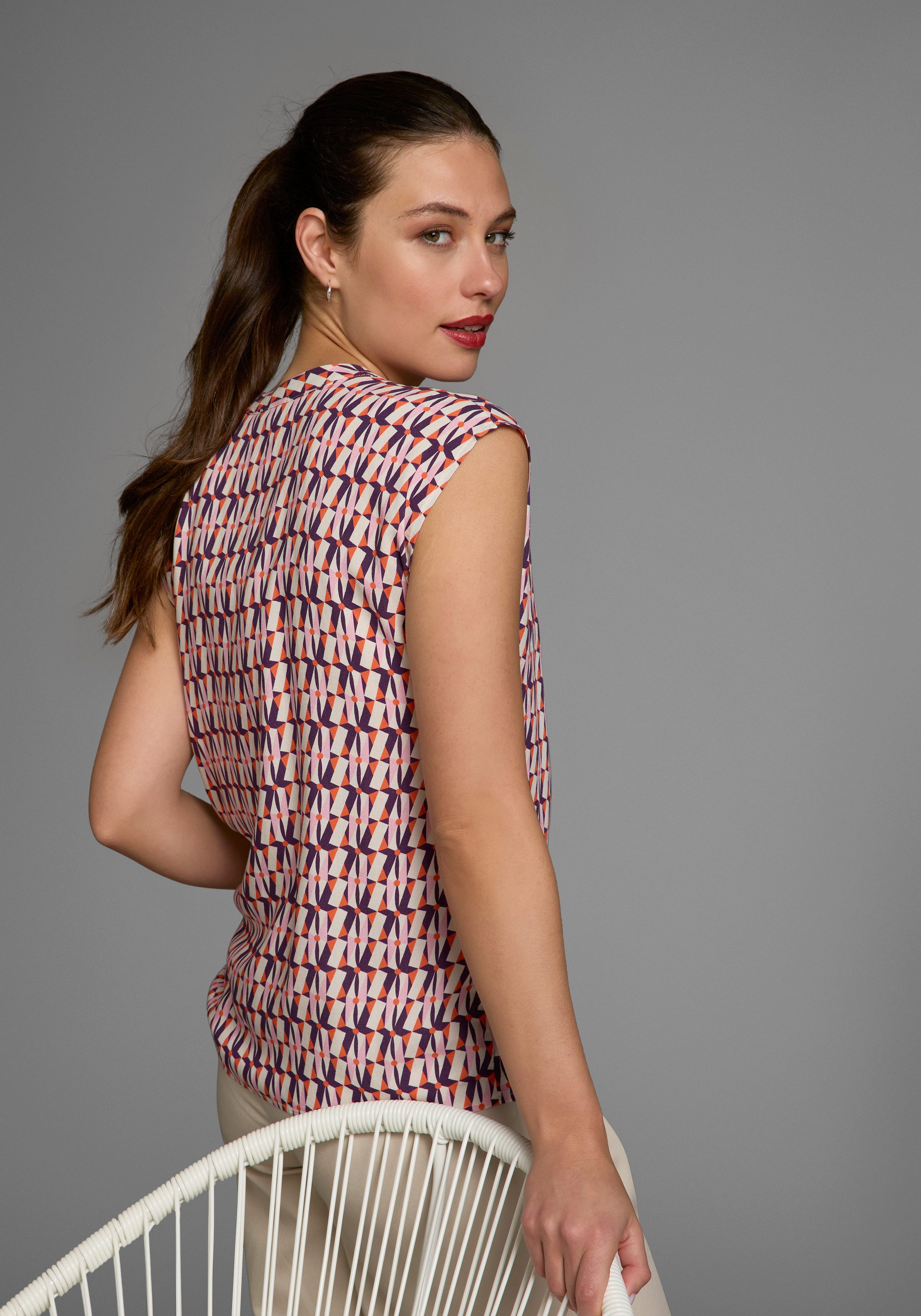 HECHTER PARIS Top met strikdetail
