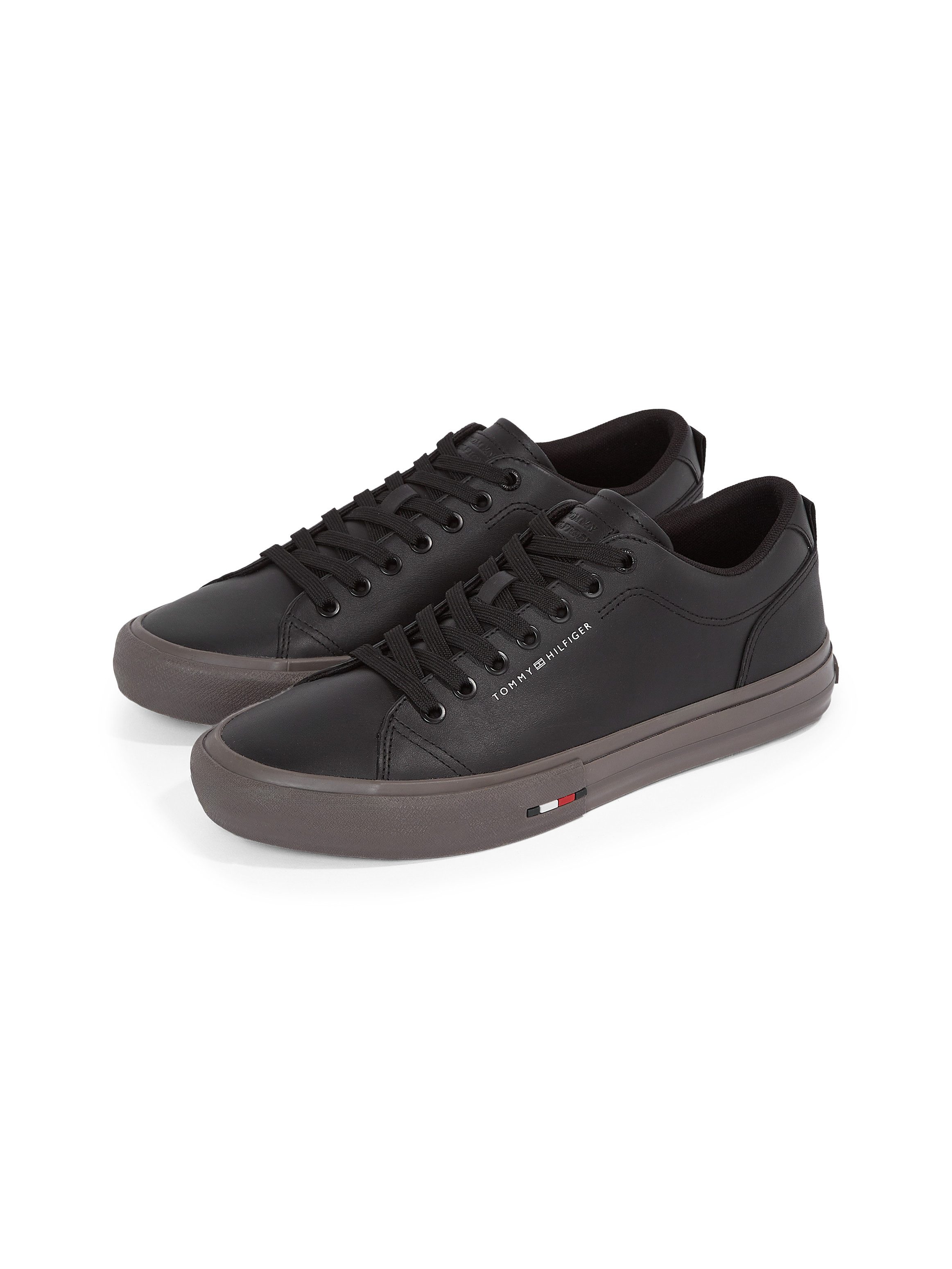 Tommy Hilfiger Plateausneakers TH HI VULC STREET LTH PATCH vrijetijdsschoen, lage schoen, veterschoen...