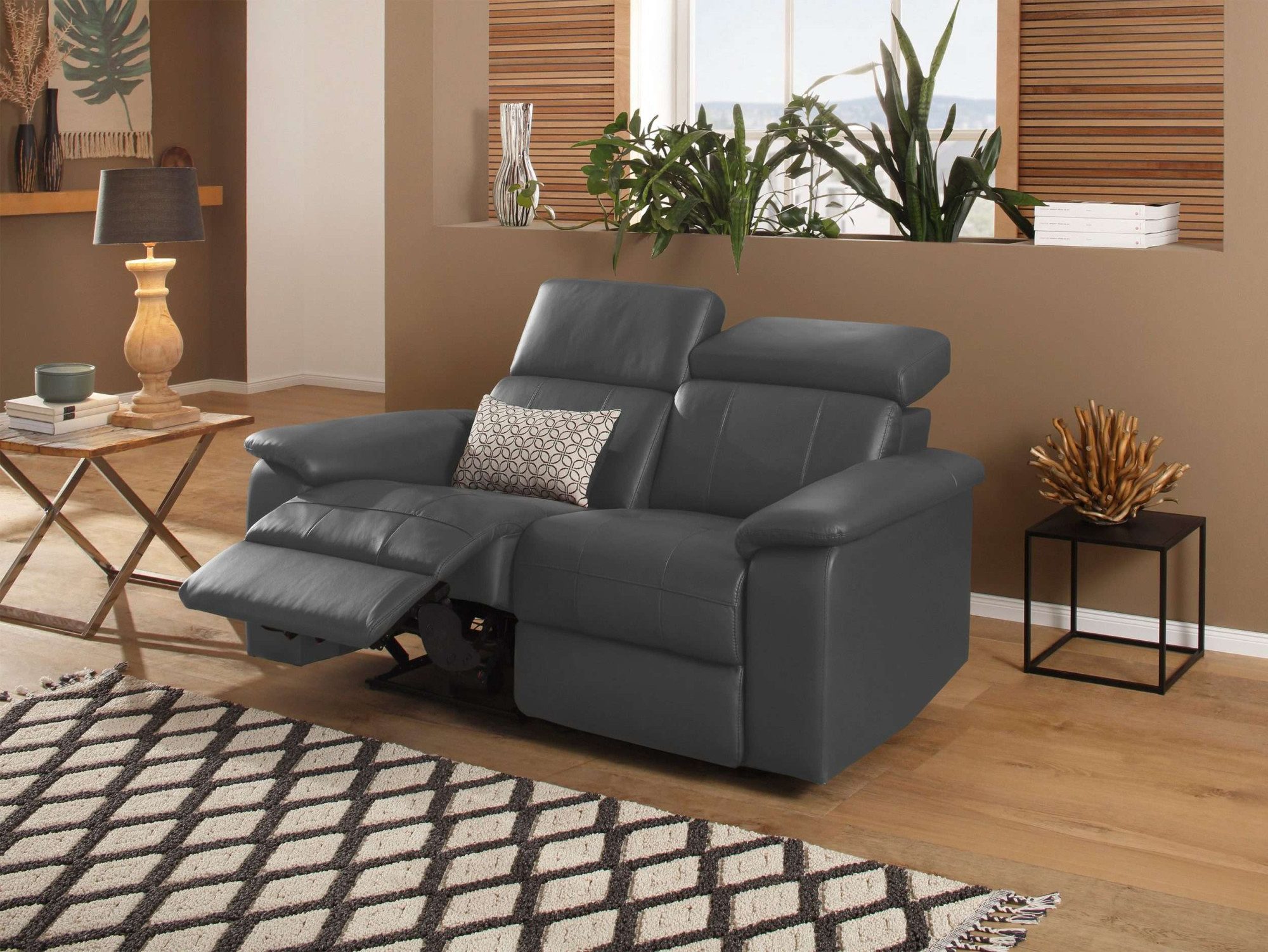 Home affaire 2-zitsbank Binado met handmatige of elektrische relaxfunctie met usb-aansluiting