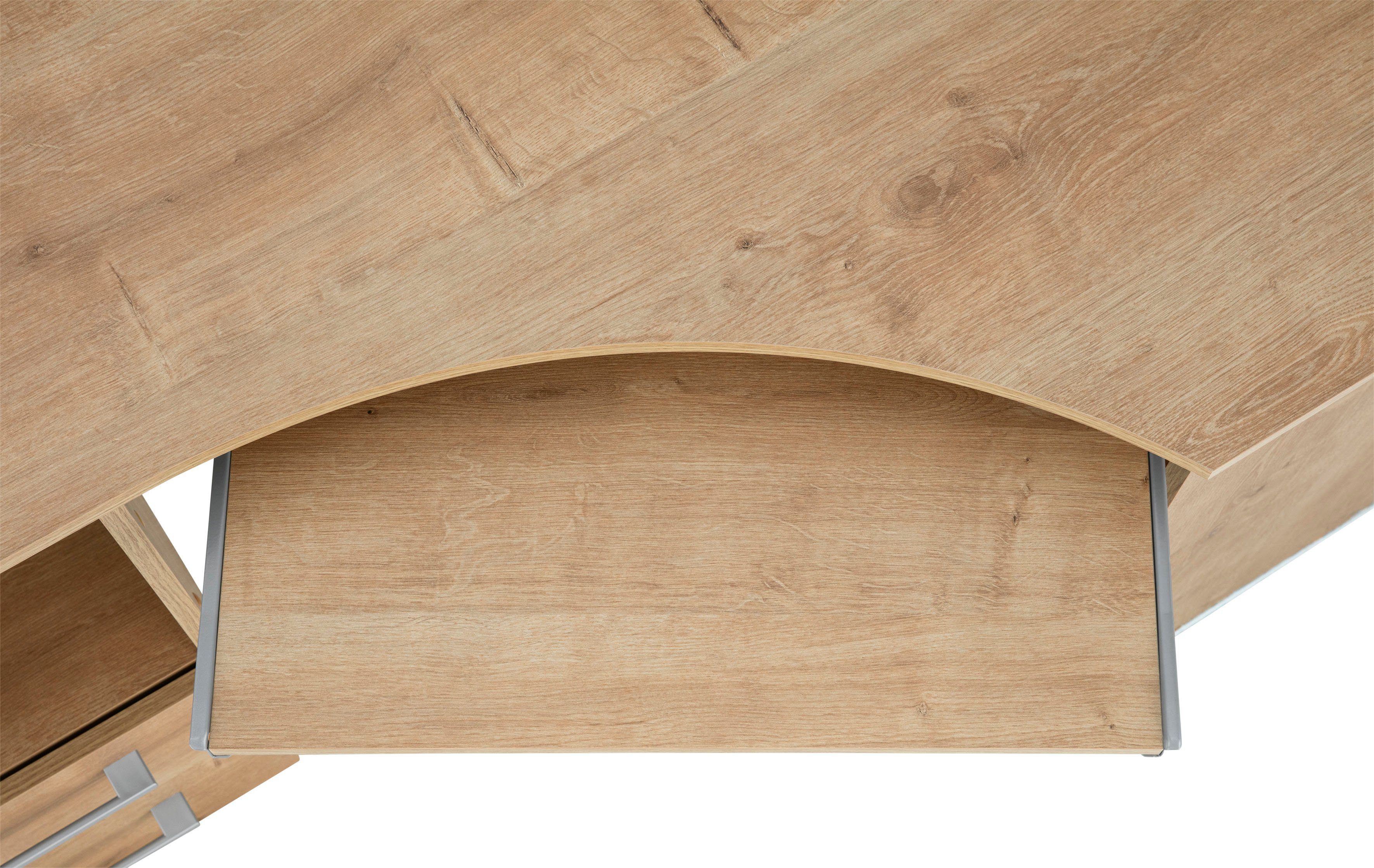 VOGL Möbelfabrik Bureau Sam Breedte 137 cm, met uittrekplank voor het toetsenbord en towervak