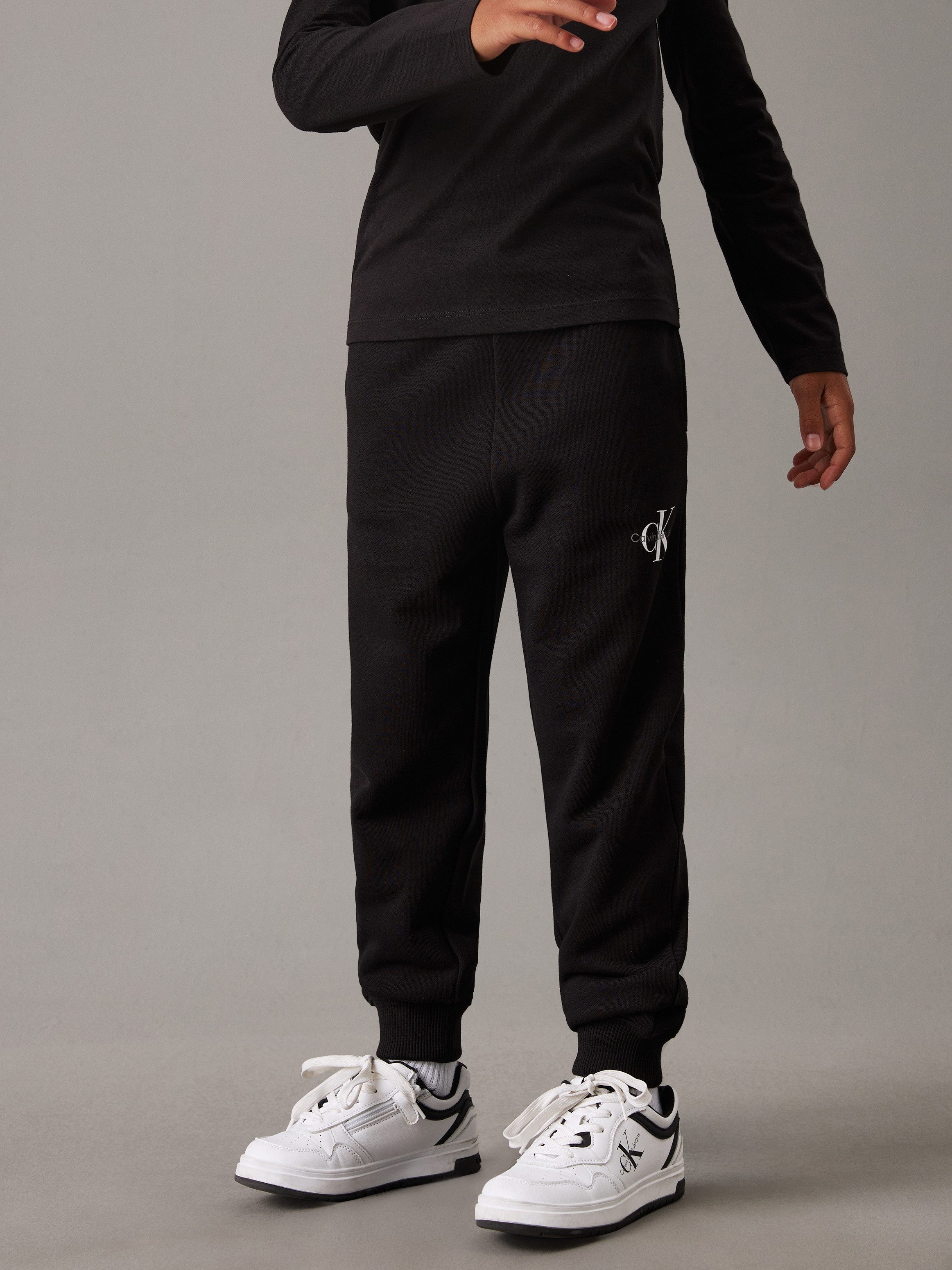 Calvin Klein Sweatbroek MONOGRAM LOGO SWEATPANTS voor kinderen tot 16 jaar