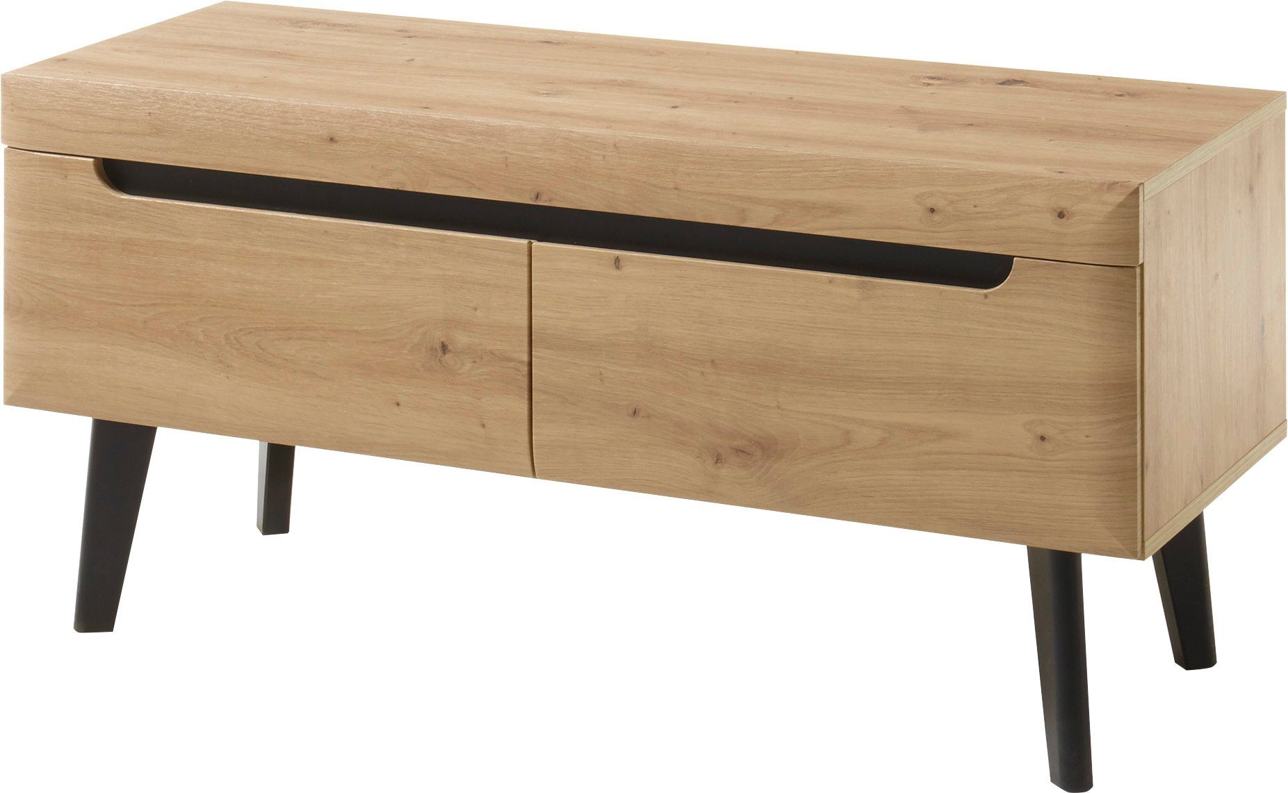 INOSIGN Tv-meubel Torge, TV-kast, TV-kommode, televisiekast, TV-bord afgeschuinde poten, drie kleuren, scandi design, 107 cm breed (1 stuk)