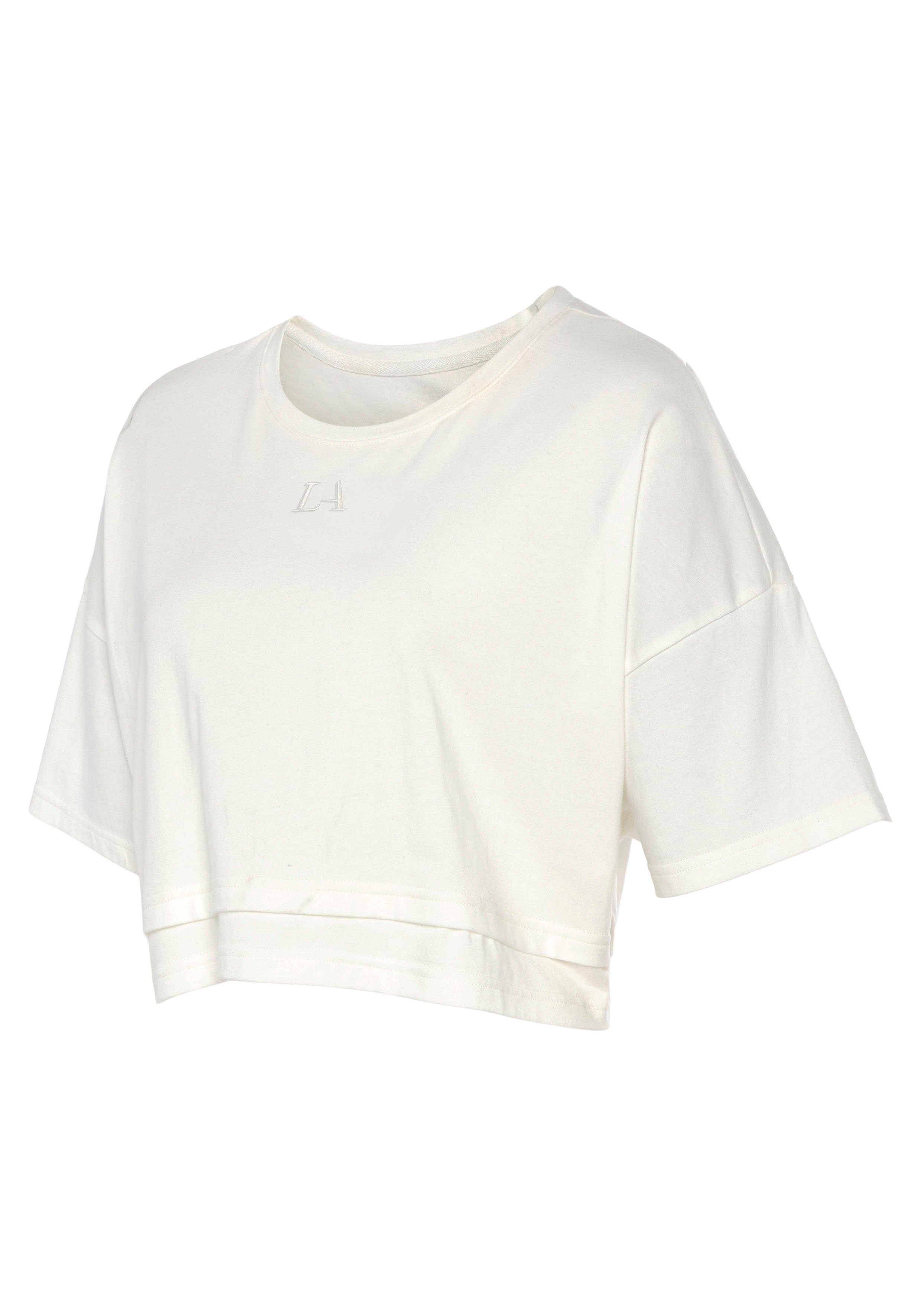 Lascana Shirt met korte mouwen met kastige snit en lagen-look
