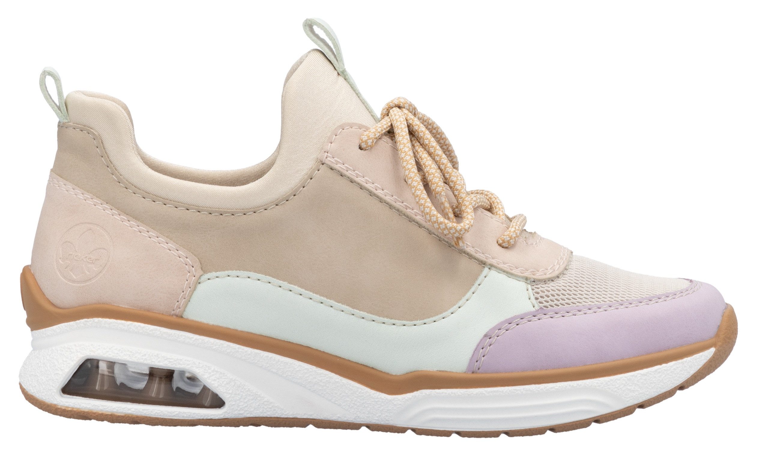 Rieker Slip-on sneakers , lage schoen, vrijetijdsschoen, instapschoen met elastische instap