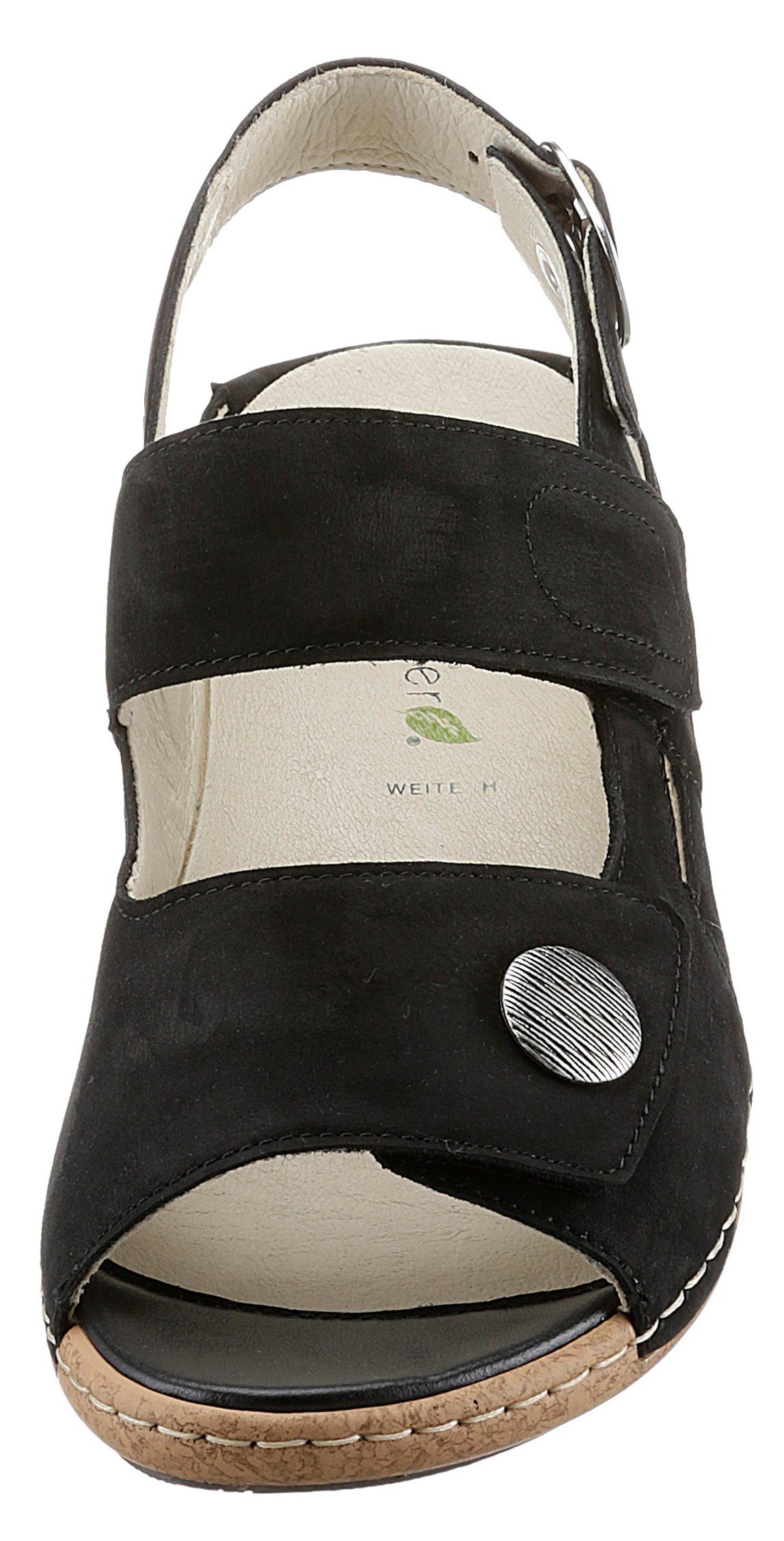 Waldläufer Sandalen HELIETT zomerschoen, sandaal, sleehak, met uitneembare binnenzool, h-breedte