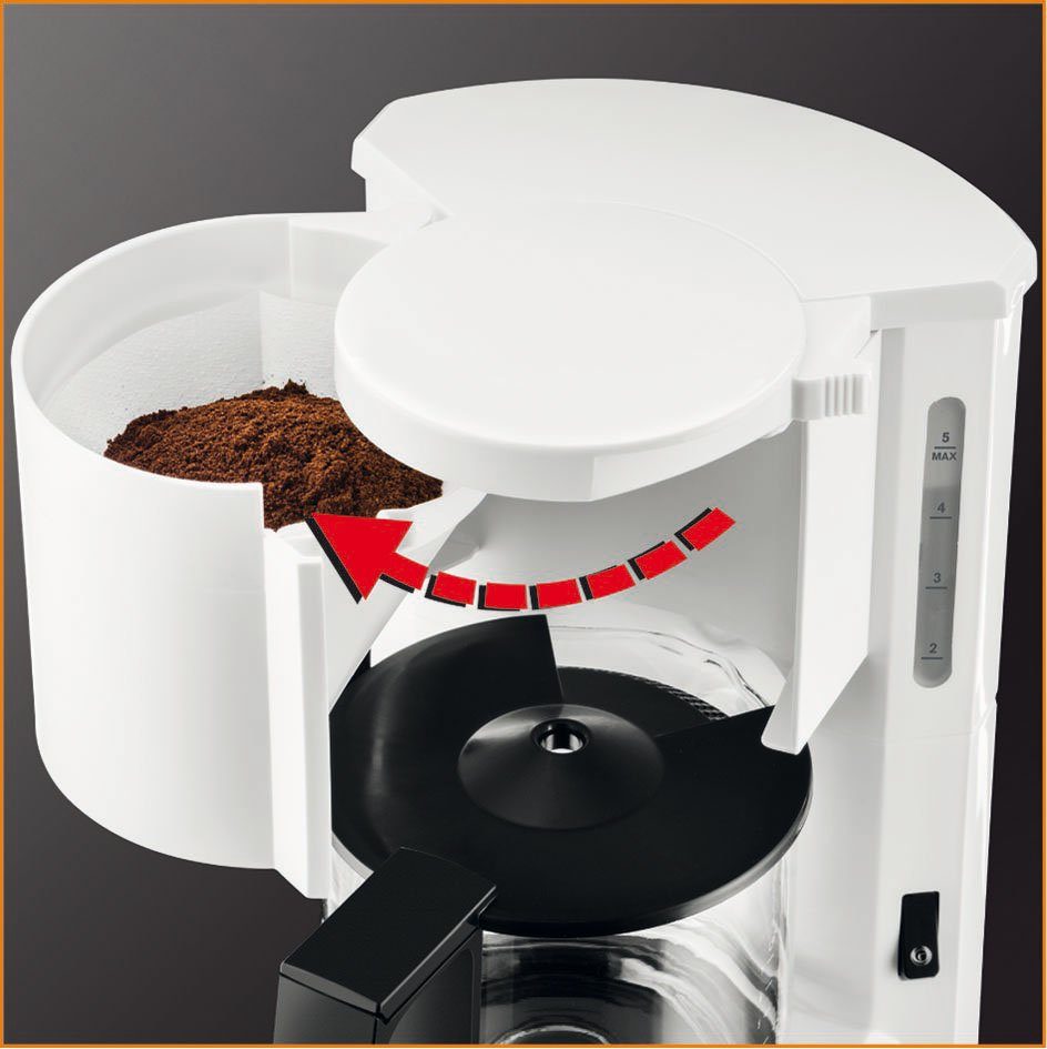 Krups Filterkoffieapparaat F18301 Aromacafe, 0,6 l, voor 5-7 kopjes koffie, uitneembare filterhouder, warmhoudfunctie
