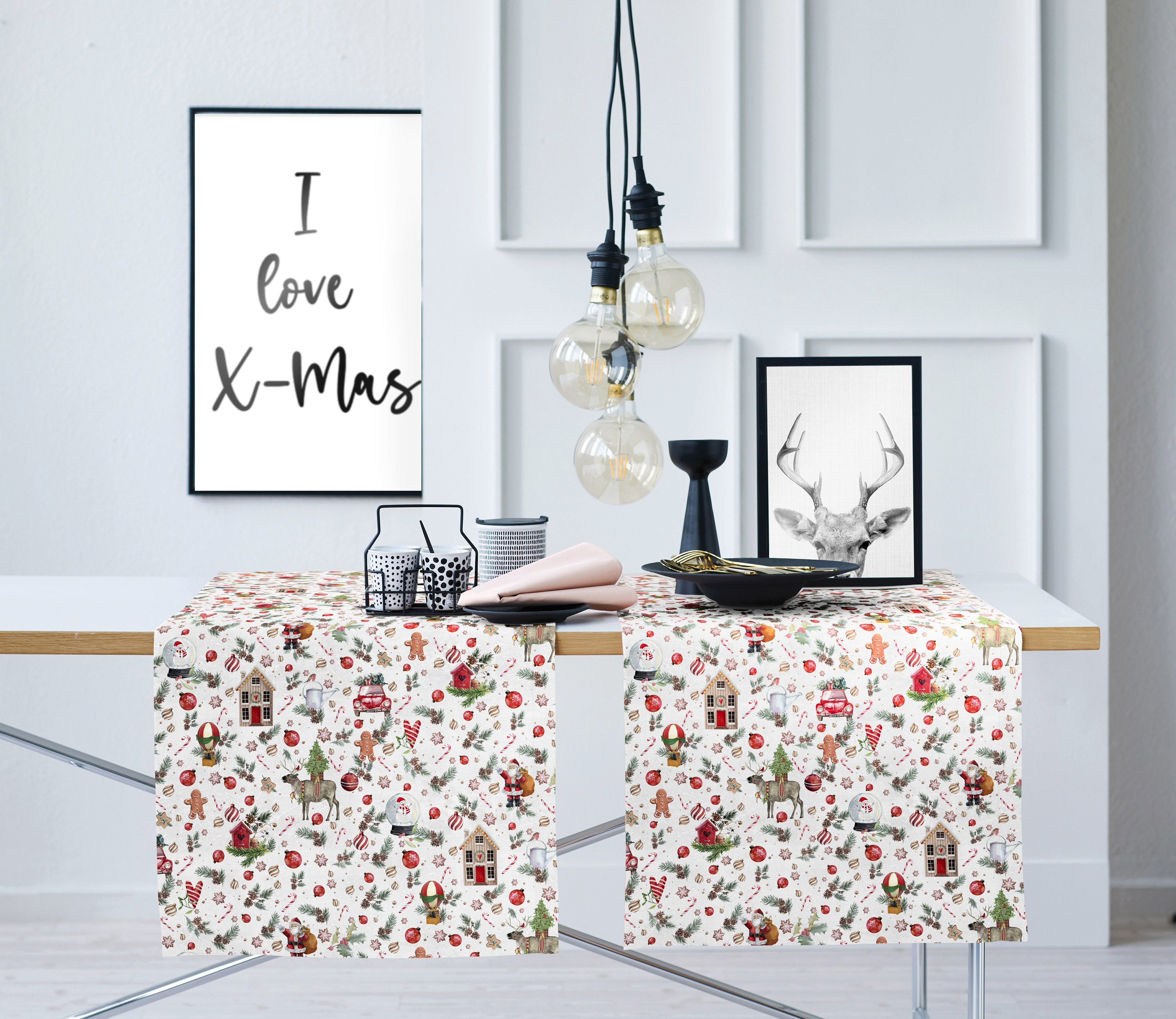 APELT Tafelloper 4688 WINTERWERELD, kerstdecoratie, kerst (1 stuk)