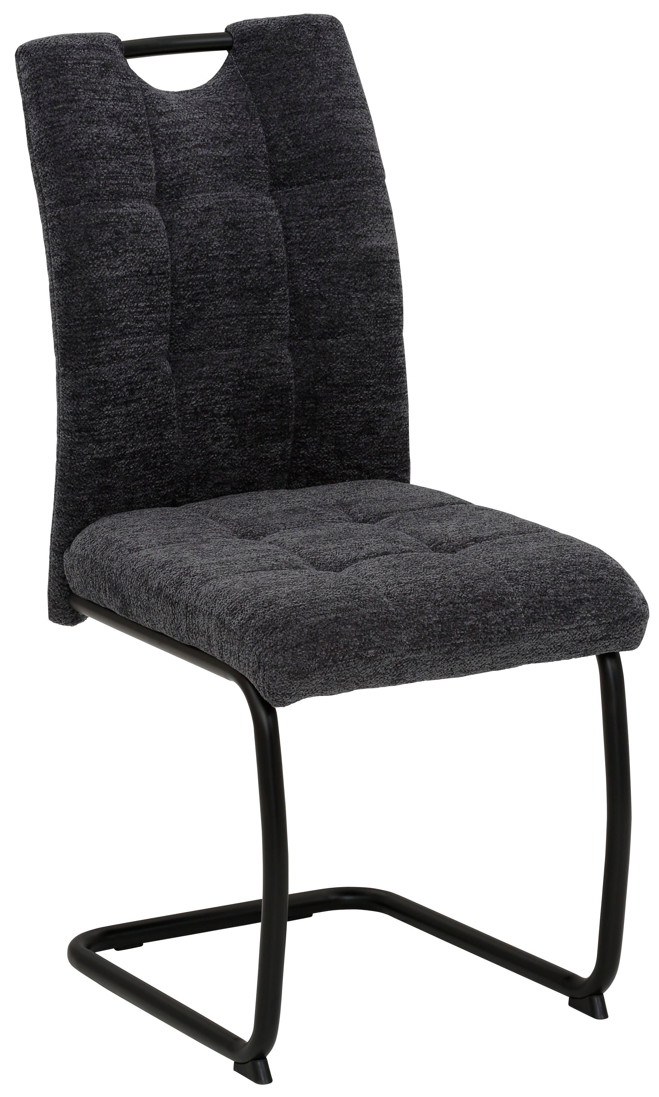 HELA Vrijdragende stoel LEONA eetkamerstoel Keukenstoel, voor de eettafel, in teddy-look (set)