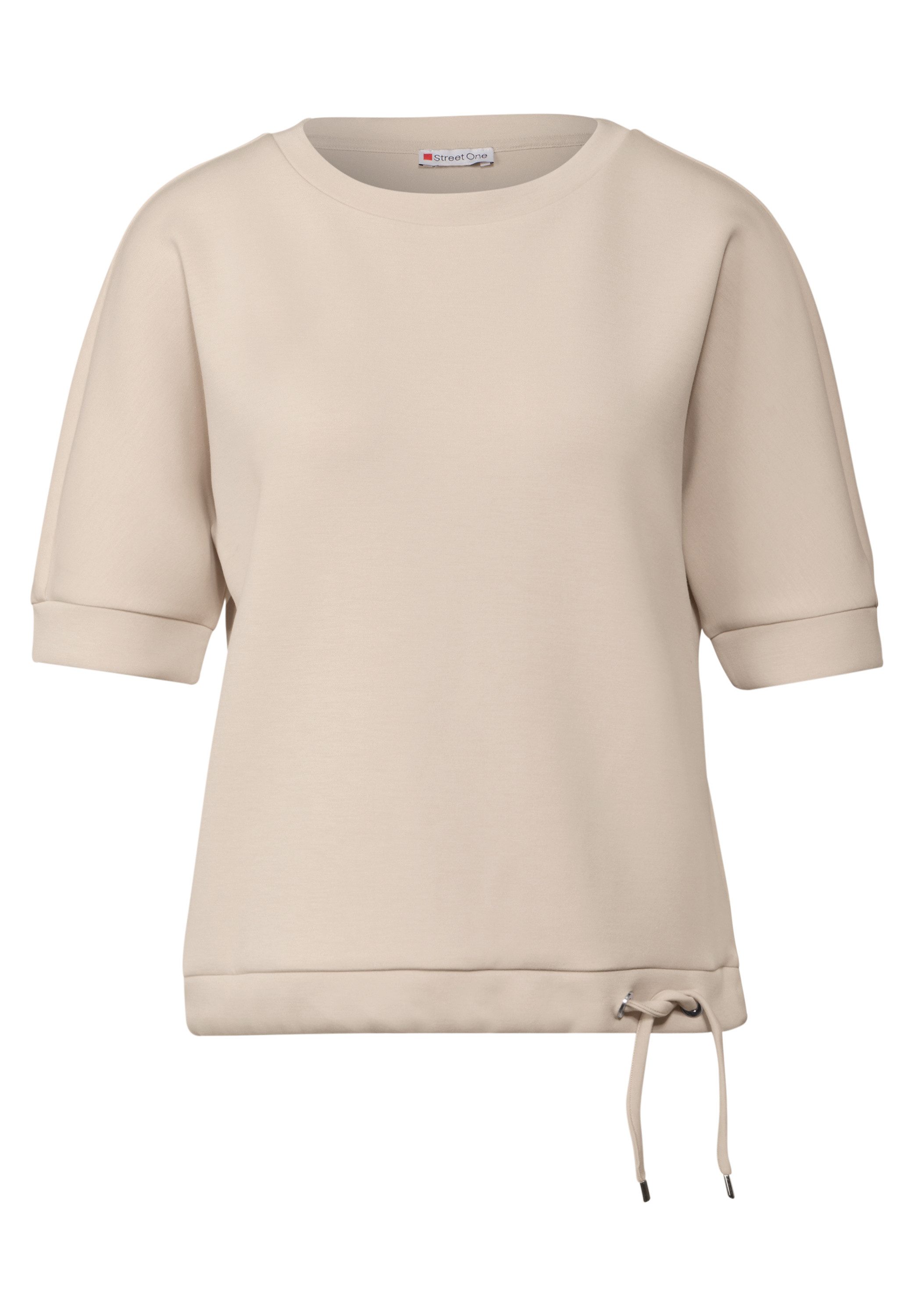 STREET ONE Sweatshirt met een rijgkoord bij de zoom