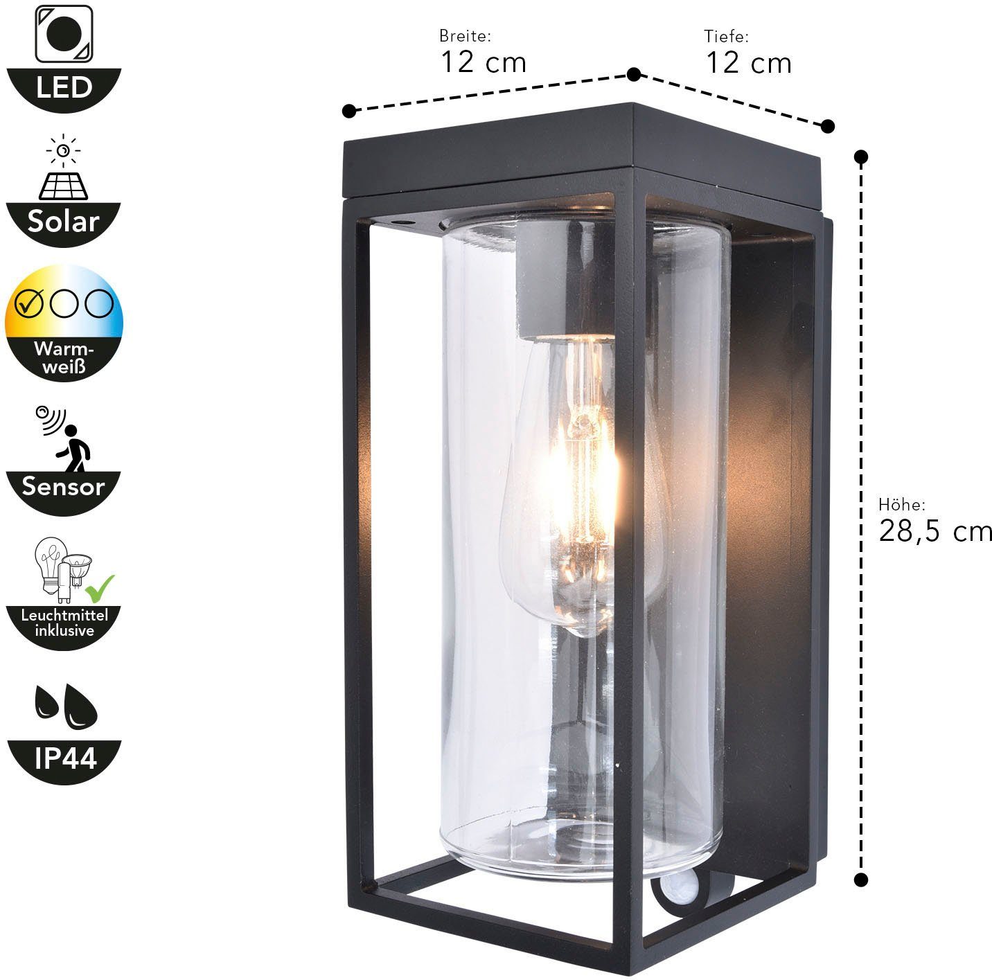 LUTEC Ledsolarlamp Flair (1 stuk)