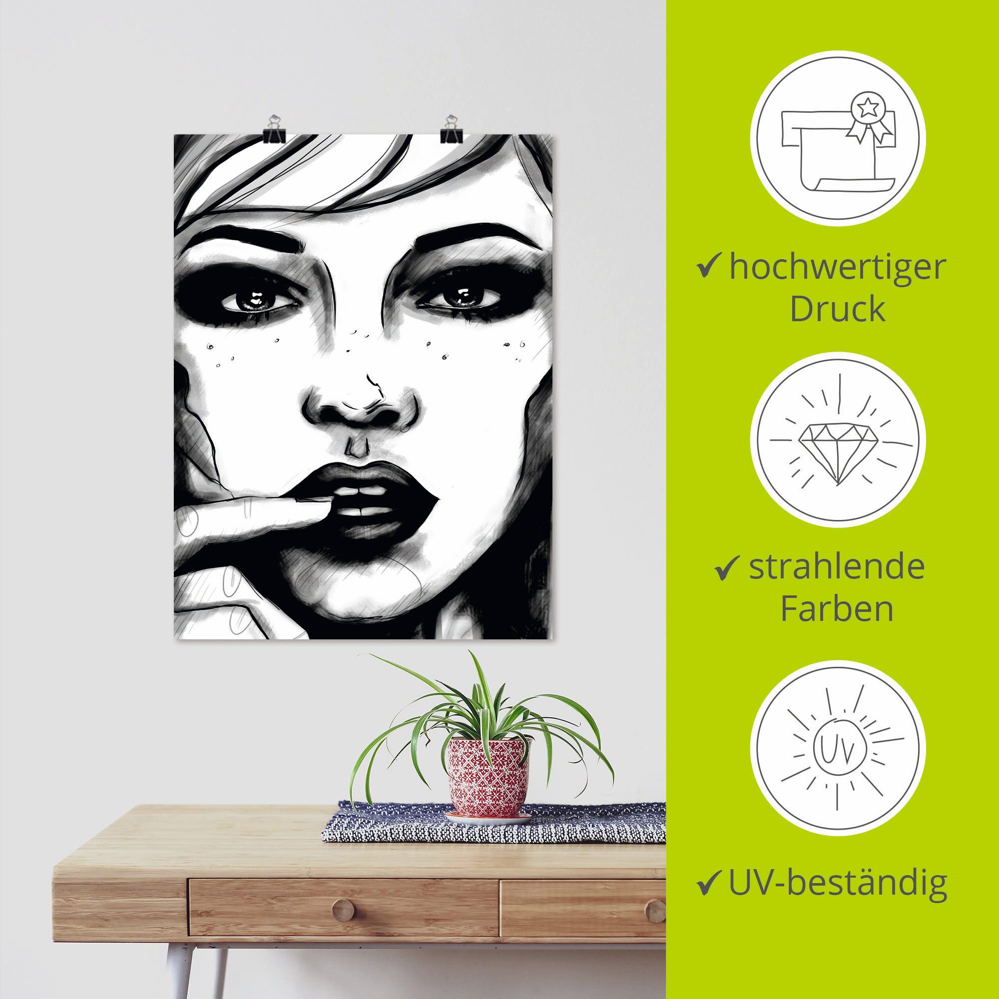Artland Poster In Your Eyes als artprint van aluminium, artprint op linnen, muursticker of poster in verschillende maten