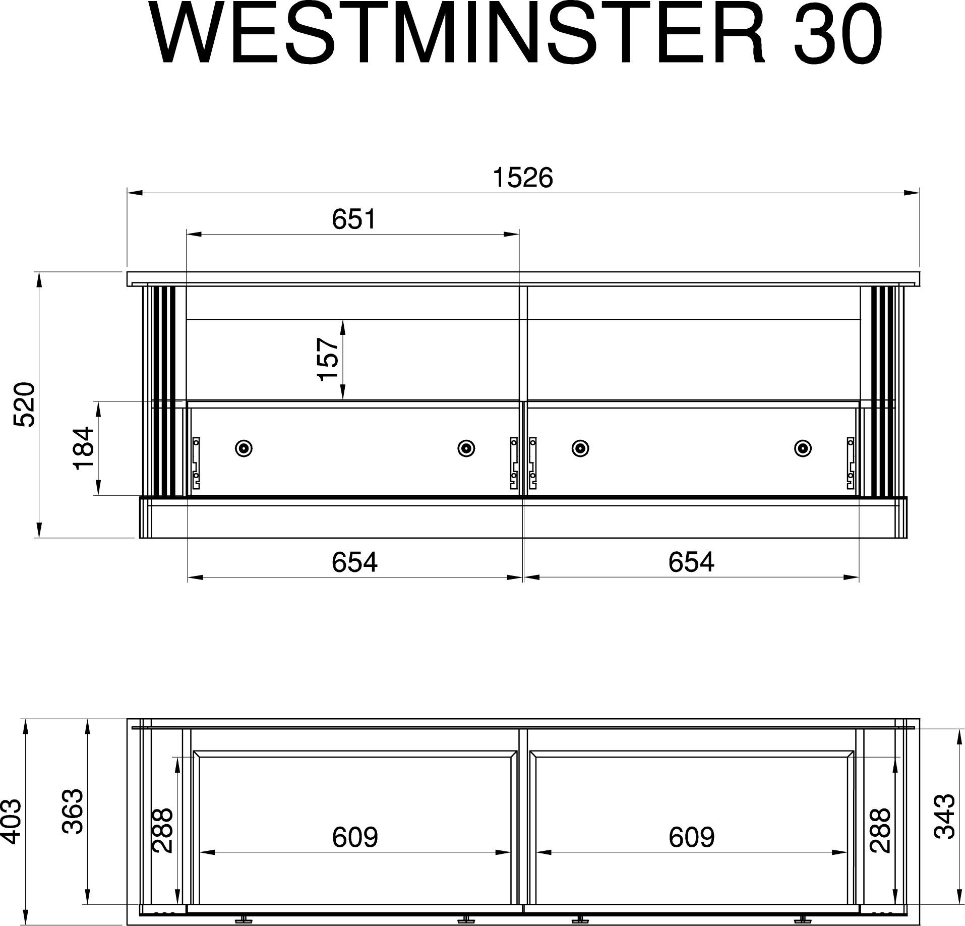 Home affaire Tv-meubel Westminster TOPSELLER! Tv-tafel in romantische rustieke stijl