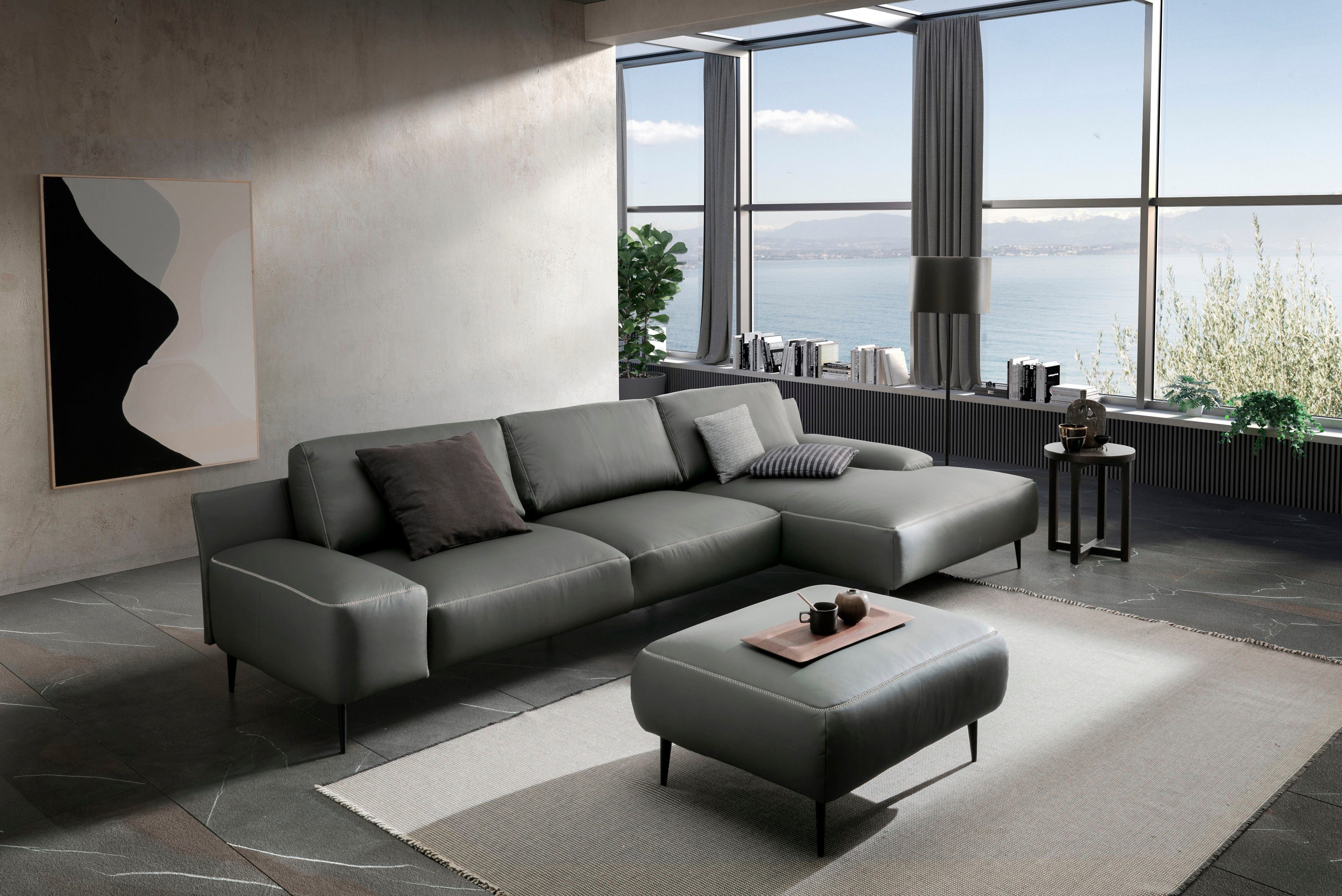 designwerk Hoekbank Forma, tijdloze designbank met actuele poot, L-vorm