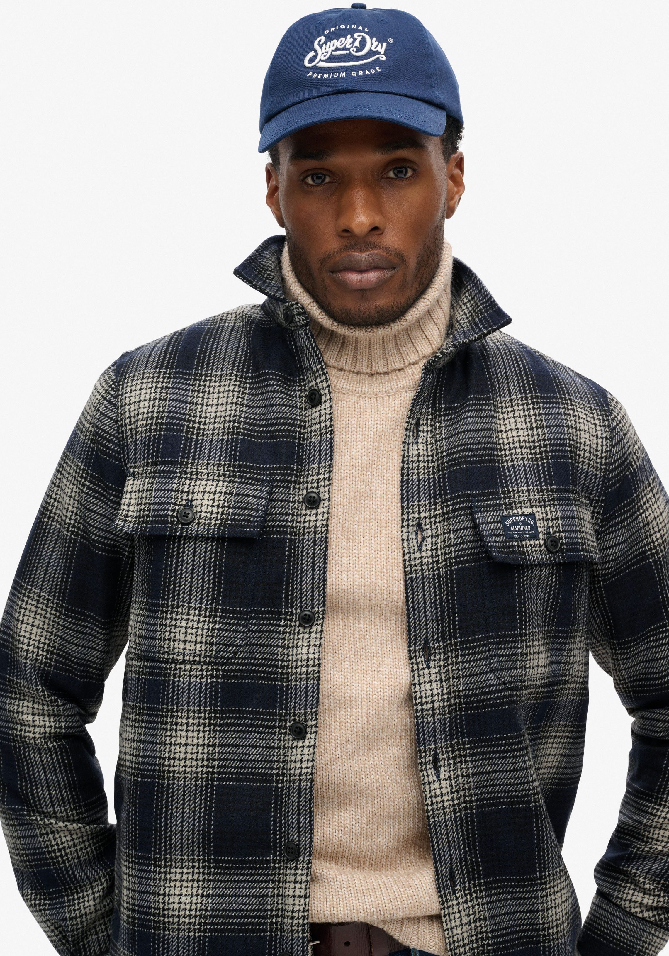 Superdry Overhemd met lange mouwen Wool Miller Overshirt