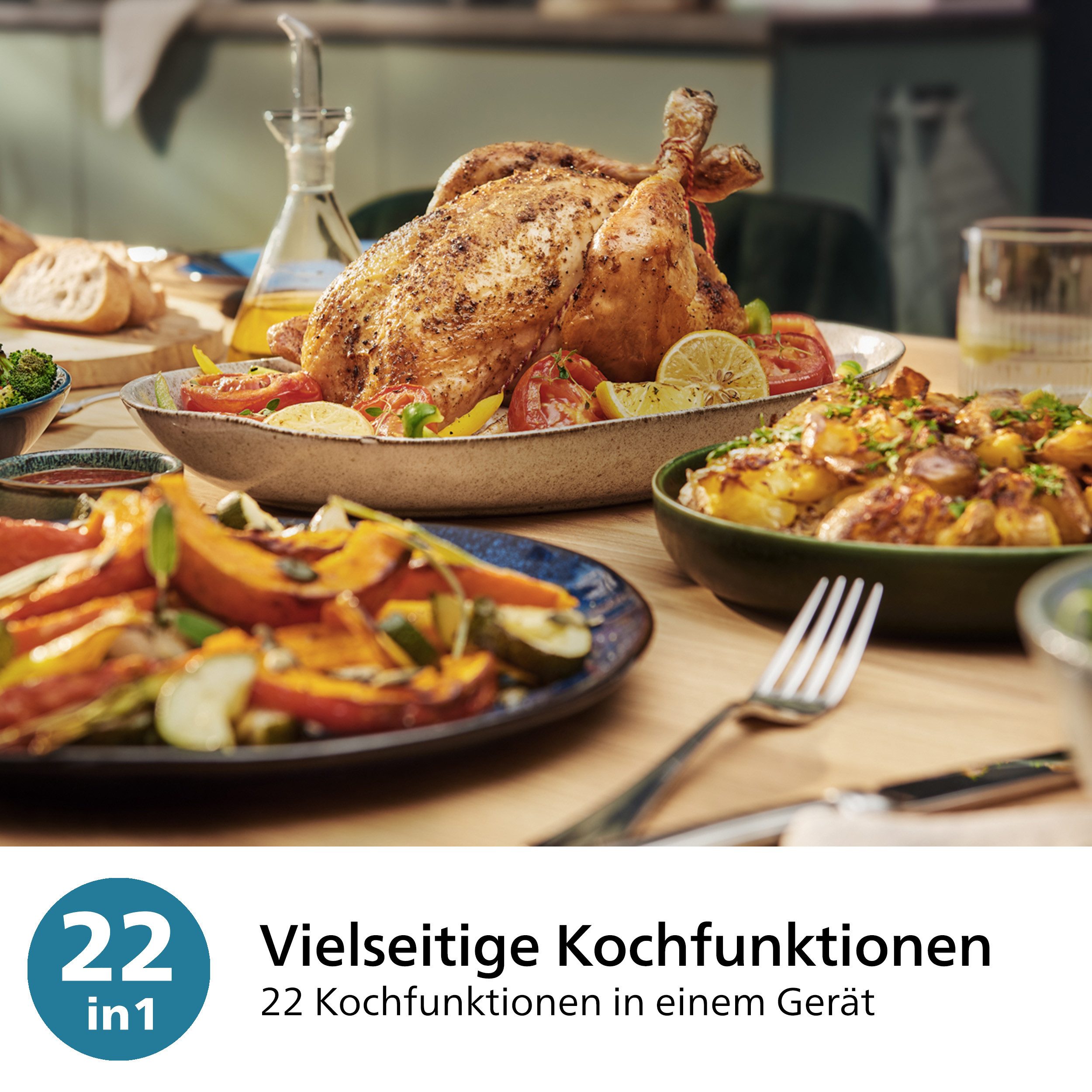 Philips Airfryer XXL Kombi HD9876/90, met 8,3 l, Rapid CombiAir technologie