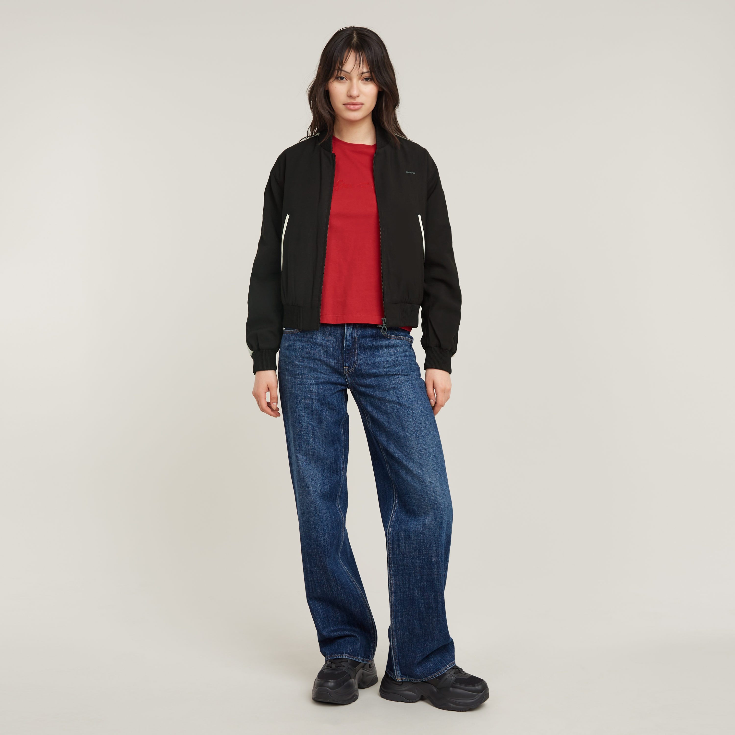 G-Star RAW T-shirt G-Script Shiny R met ton-in-ton opdruk