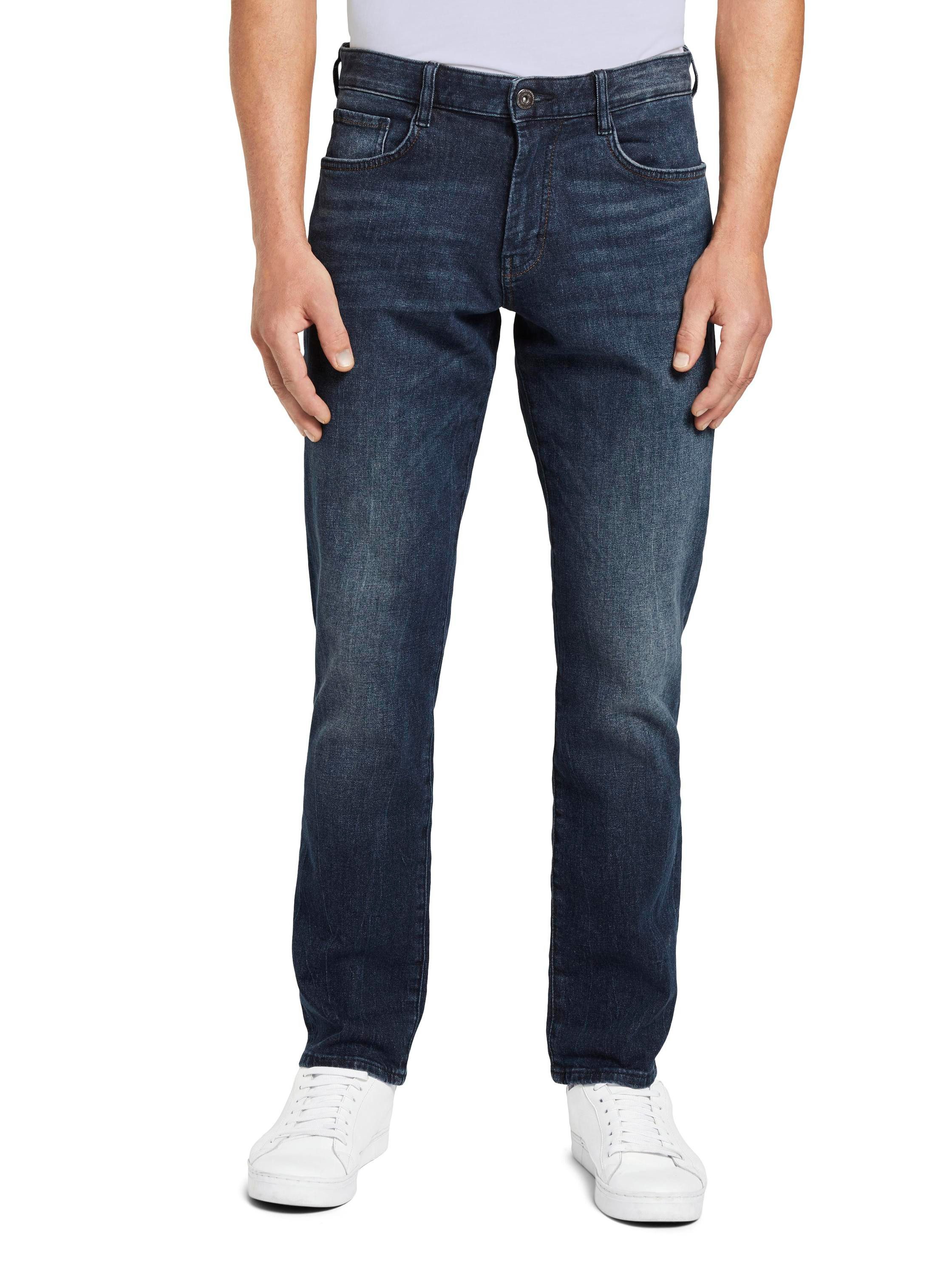 Tom Tailor Slim fit jeans Marvin in five-pocketsstijl heren slim fit jeans maat 36 blauw