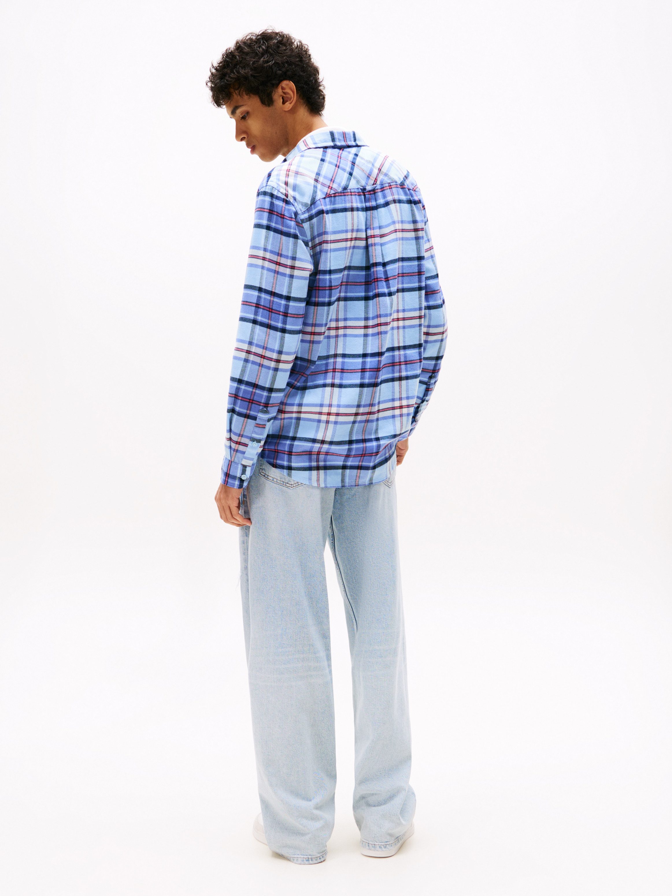 TOMMY JEANS Flanellen overhemd TJM REG FLANNEL CHECK SHIRT EXT