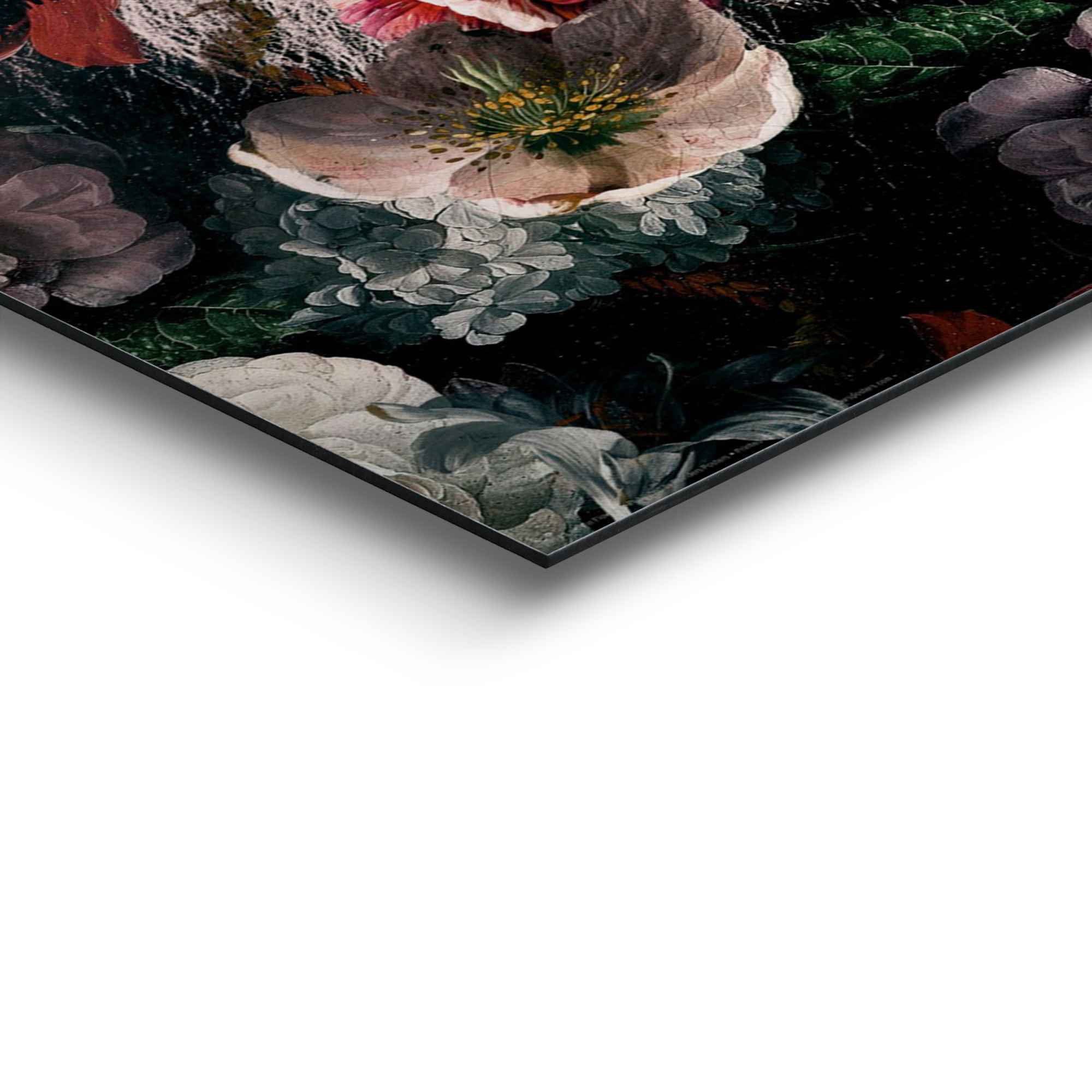 Reinders! Artprint leeuw bloemenkrans - planten - in vrolijke kleuren