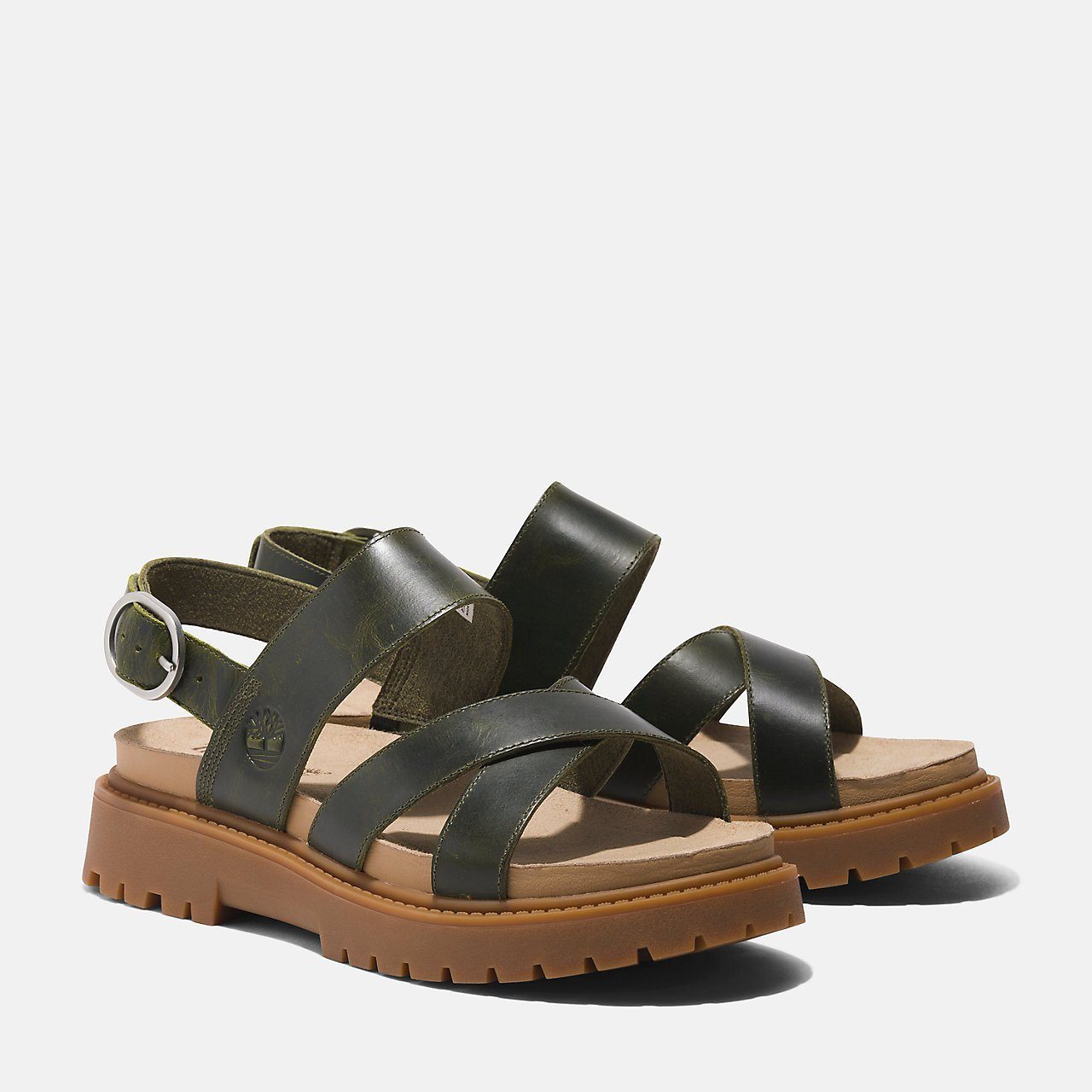 Timberland Sandalen Clairemont Way CROSS STRAP SANDAL dames sportieve sandalen maat 41,5 EU groen