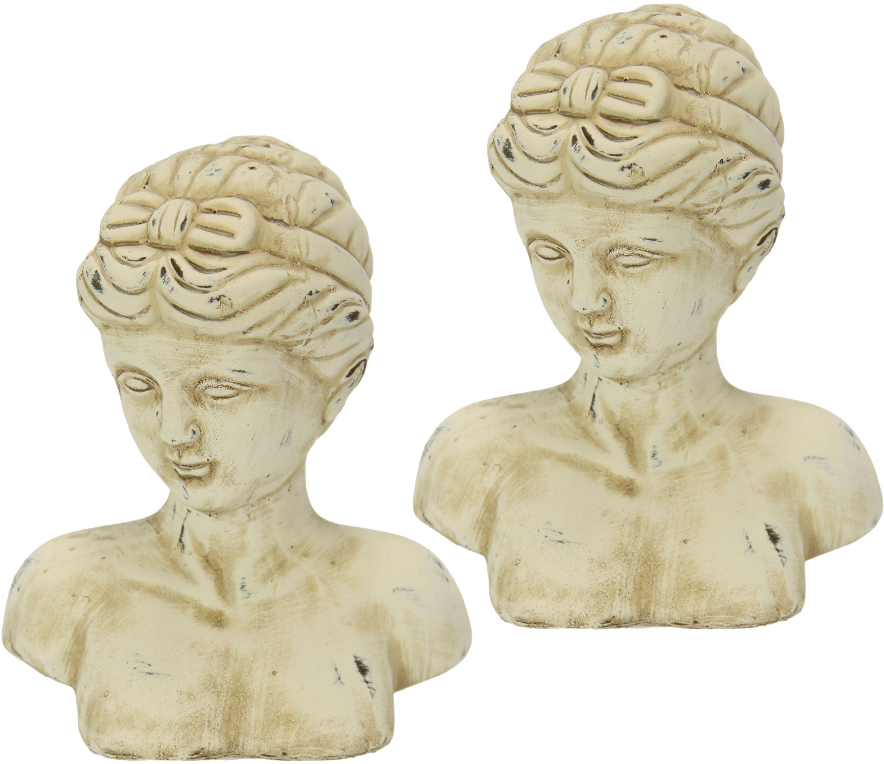 I.GE.A. Decoratief figuur Antieke buste set van 2
