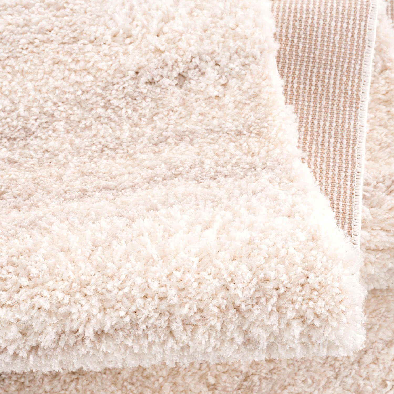 Carpet City Hoogpolig vloerkleed Pulpy 524 bijzonder zacht, met franje, mêlee
