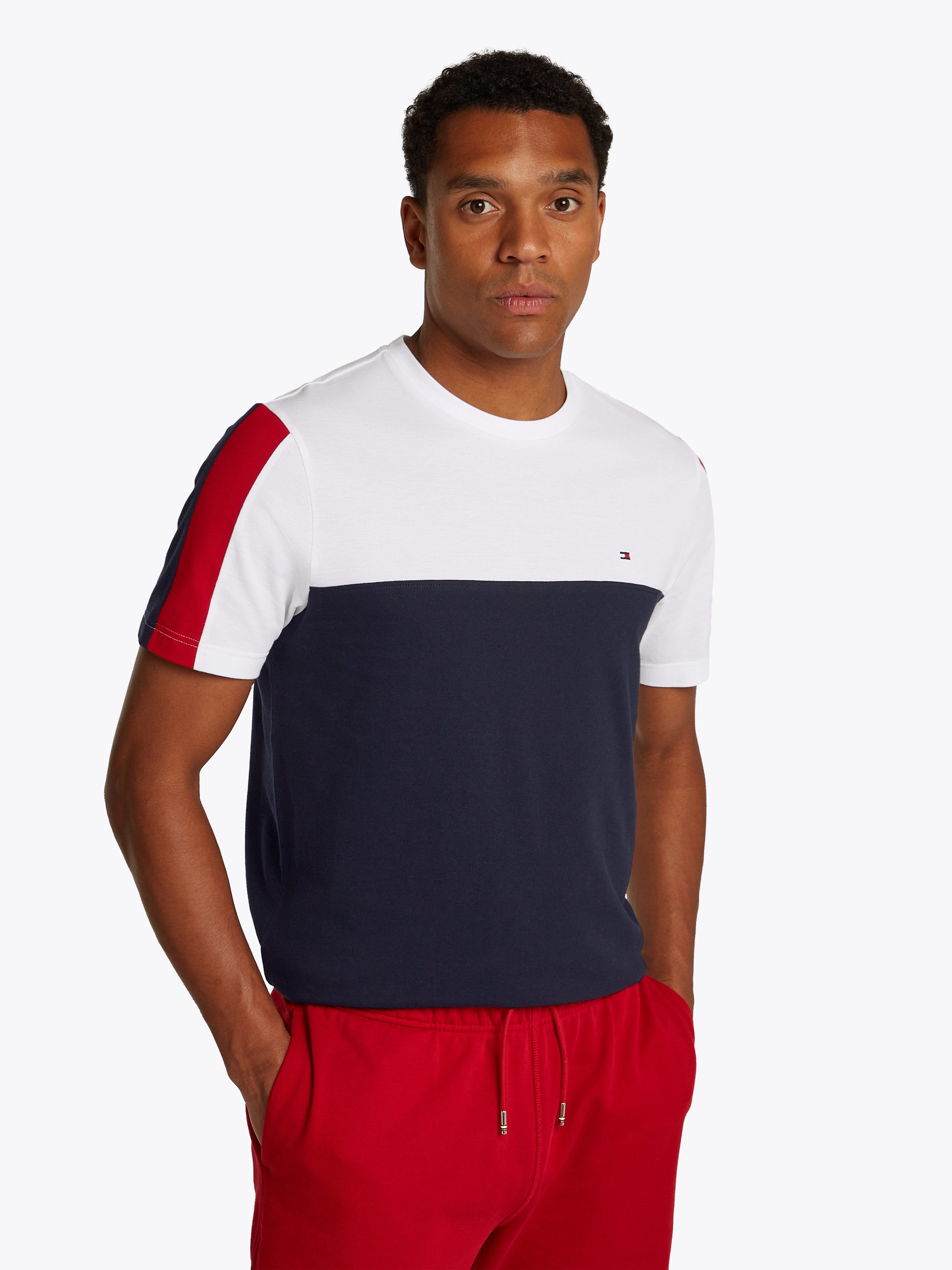 Tommy Hilfiger T-shirt GLOBAL STRIPE COLOURBLOCK TEE