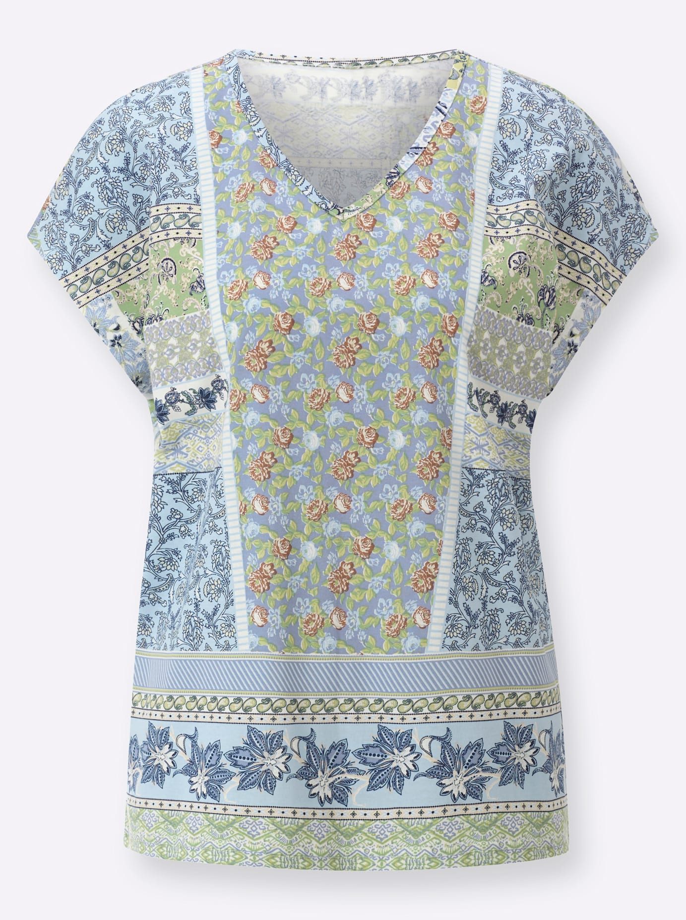 Classic Basics Shirt met V-hals (1-delig)