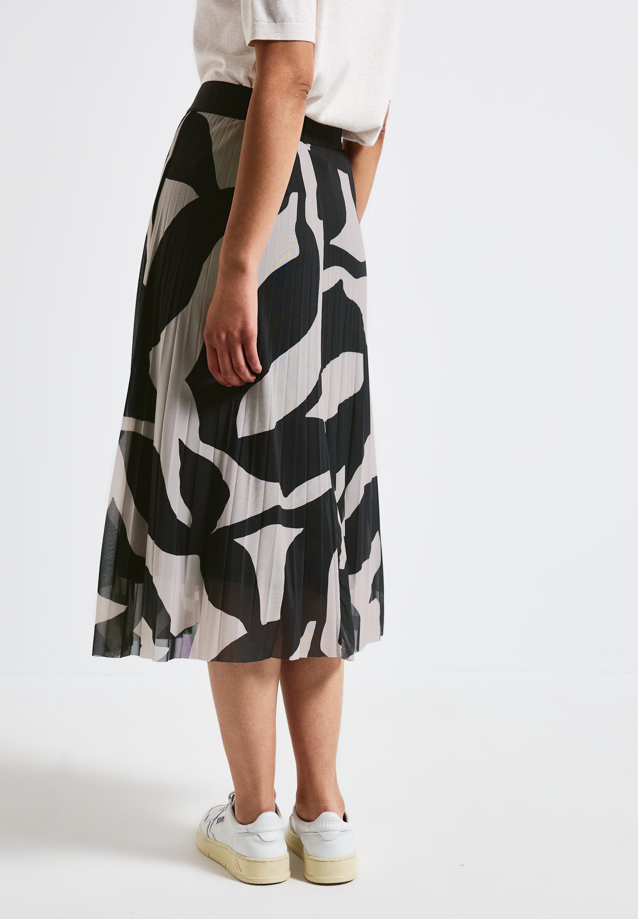 STREET ONE Plissérok met elastische taille