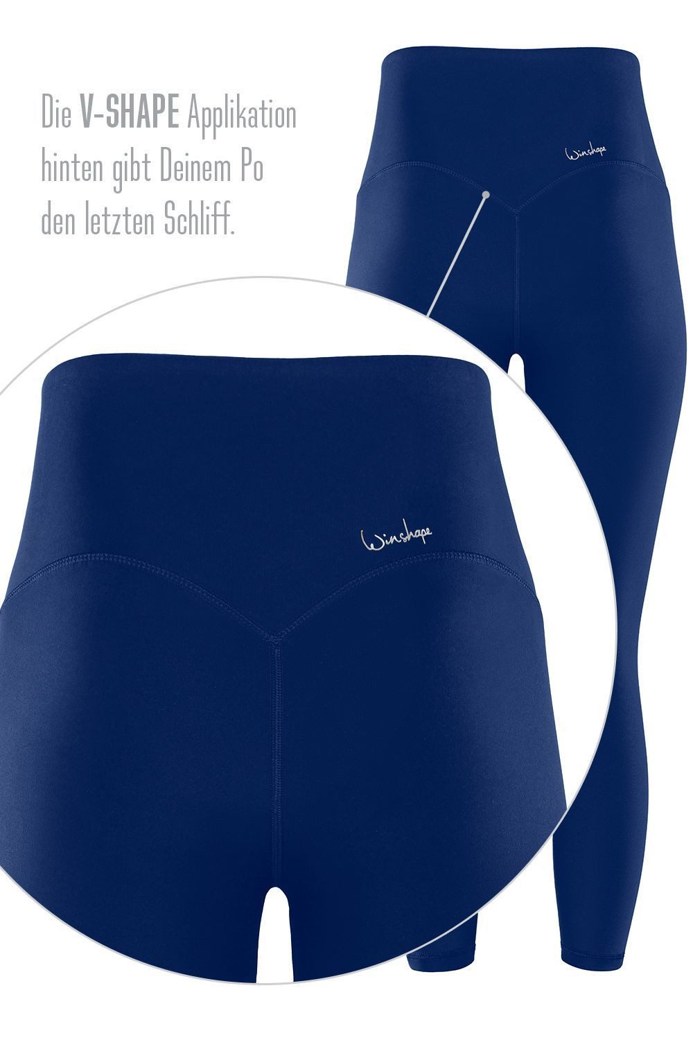Winshape Legging 7 8-Tights HWL317C met v-vorm applicatie en core-band