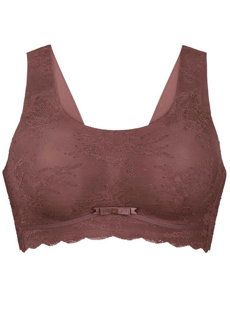 Anita Comfort Bralette Essentials lace Bloemige kant uitneembare schuimcups delicate zijden band (1-delig)